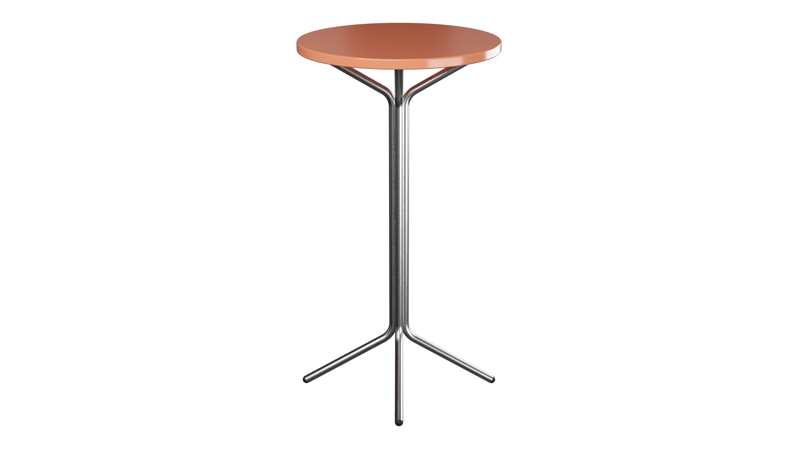 PIX Metall-Stehtisch Outdoor ø60 / 110 in Pastellterracotta präsentiert im Onlineshop von KAQTU Design AG. Hochtisch Outdoor ist von Schaffner