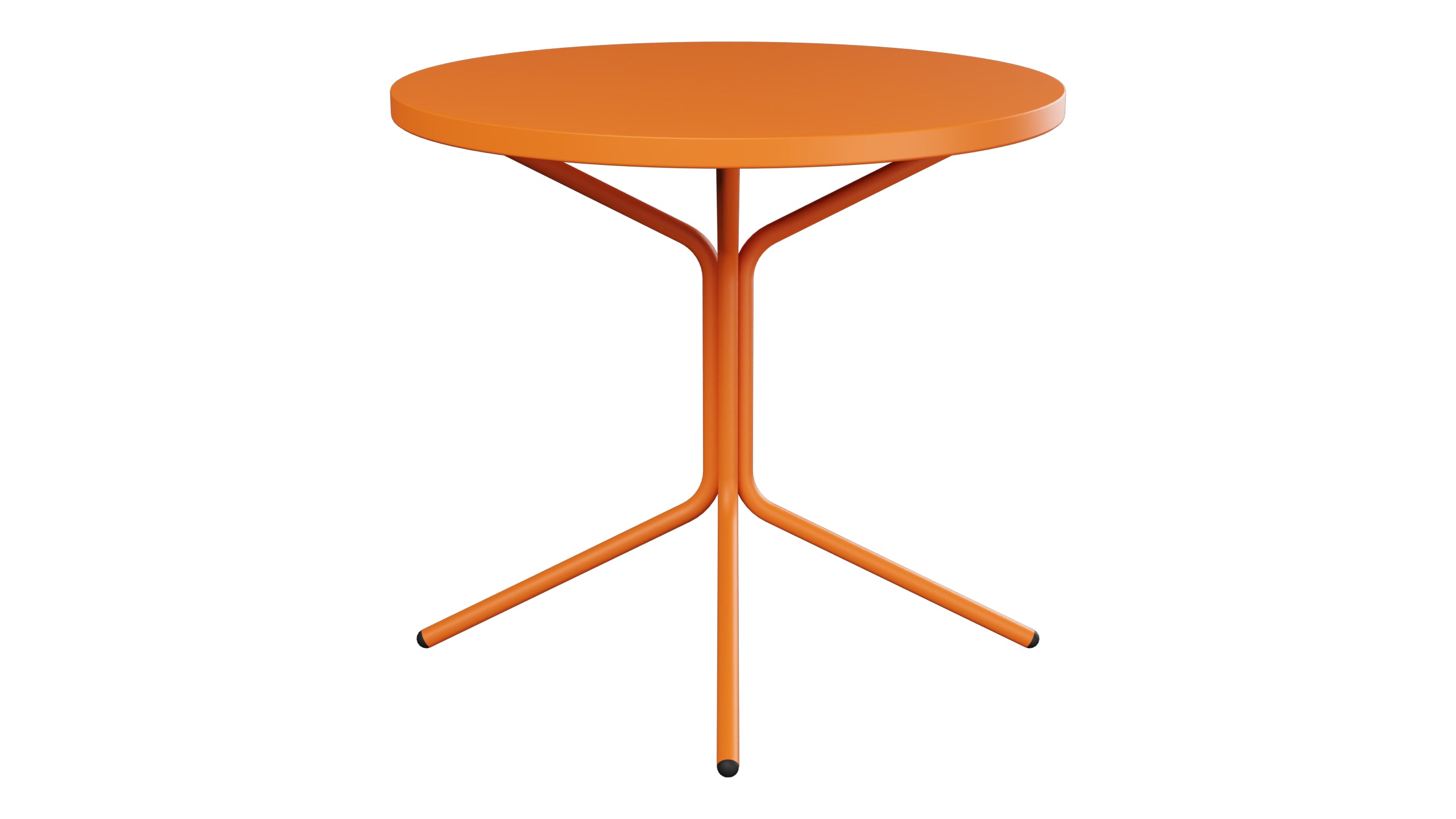 PIX Metall-Gartentisch ø80 / 72 in Orange präsentiert im Onlineshop von KAQTU Design AG. Gartentisch ist von Schaffner