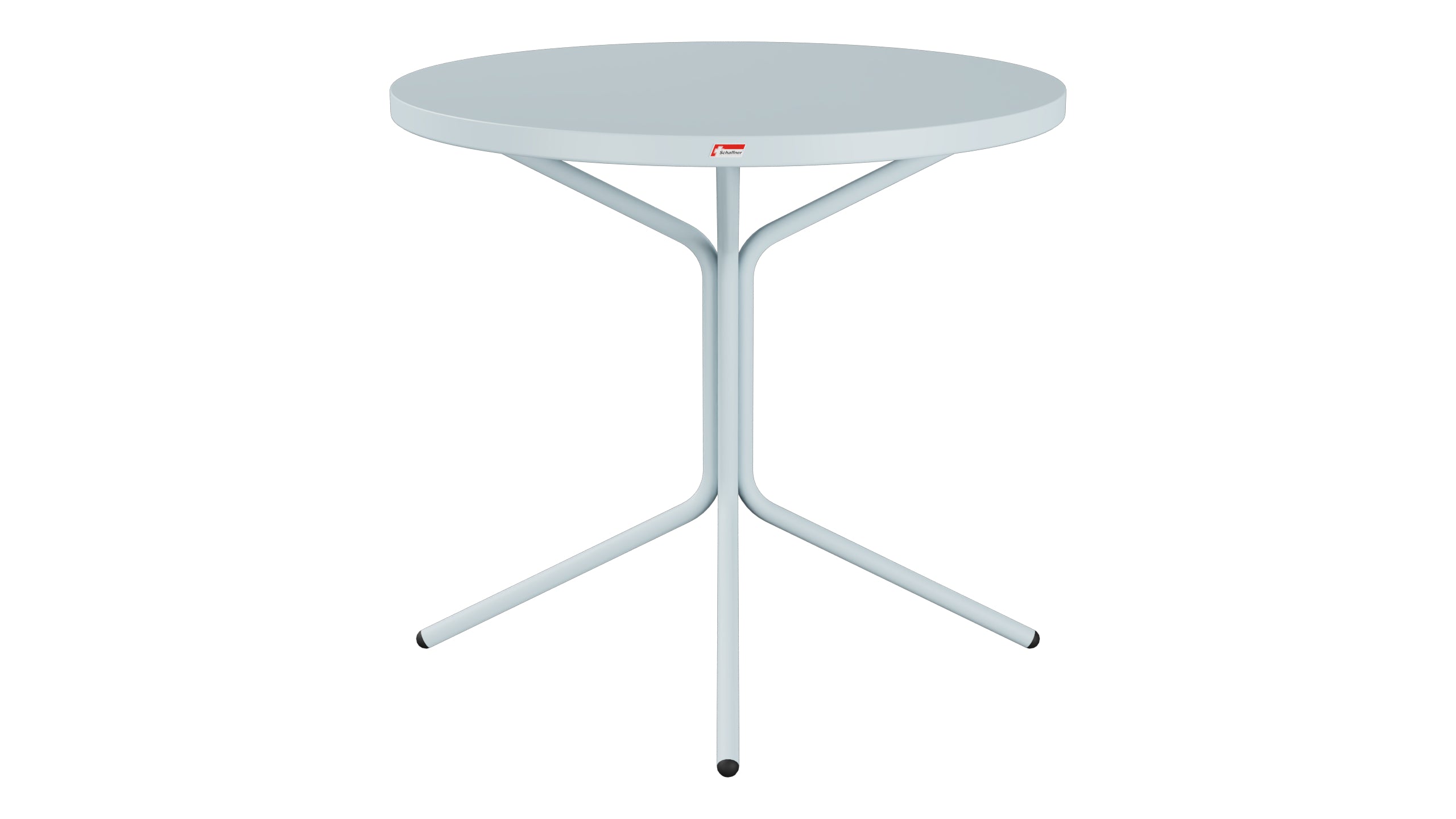 PIX Metall-Gartentisch ø80 / 72 in Pastellblau präsentiert im Onlineshop von KAQTU Design AG. Gartentisch ist von Schaffner