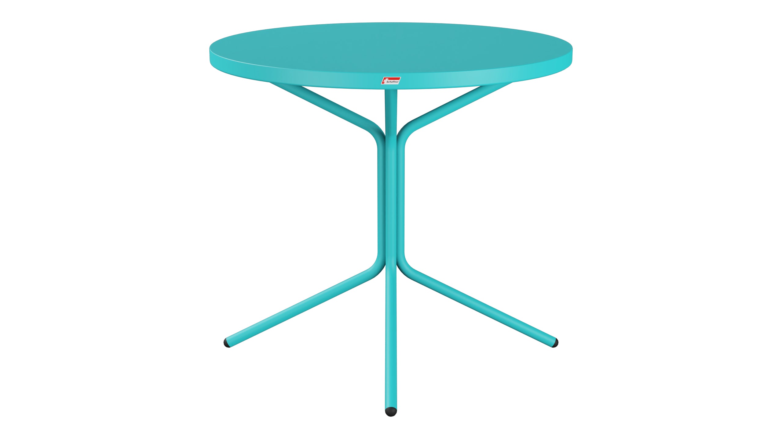 PIX Metall-Gartentisch ø80 / 72 in Türkis präsentiert im Onlineshop von KAQTU Design AG. Gartentisch ist von Schaffner