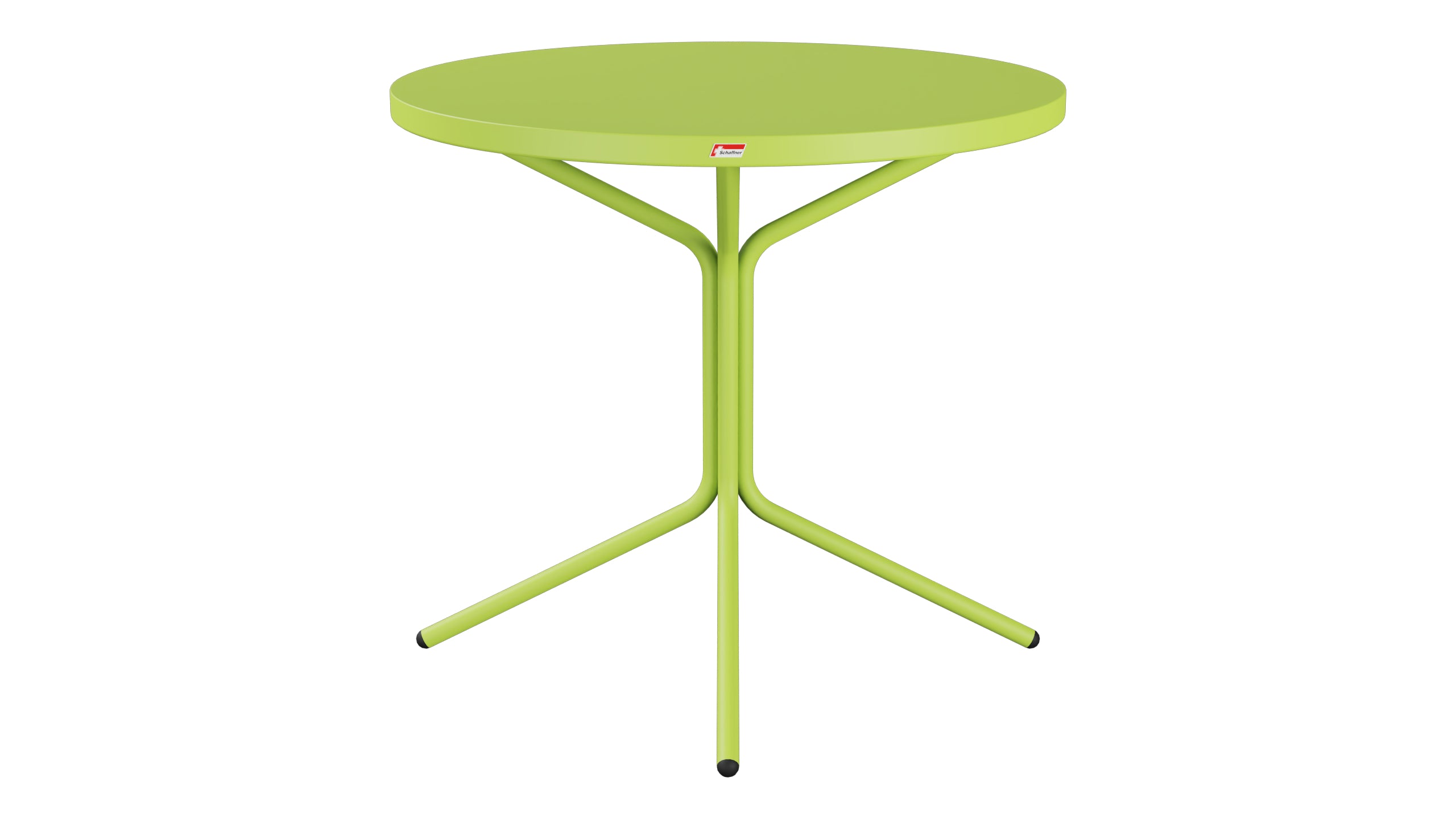 PIX Metall-Gartentisch ø80 / 72 in Hellgrün präsentiert im Onlineshop von KAQTU Design AG. Gartentisch ist von Schaffner