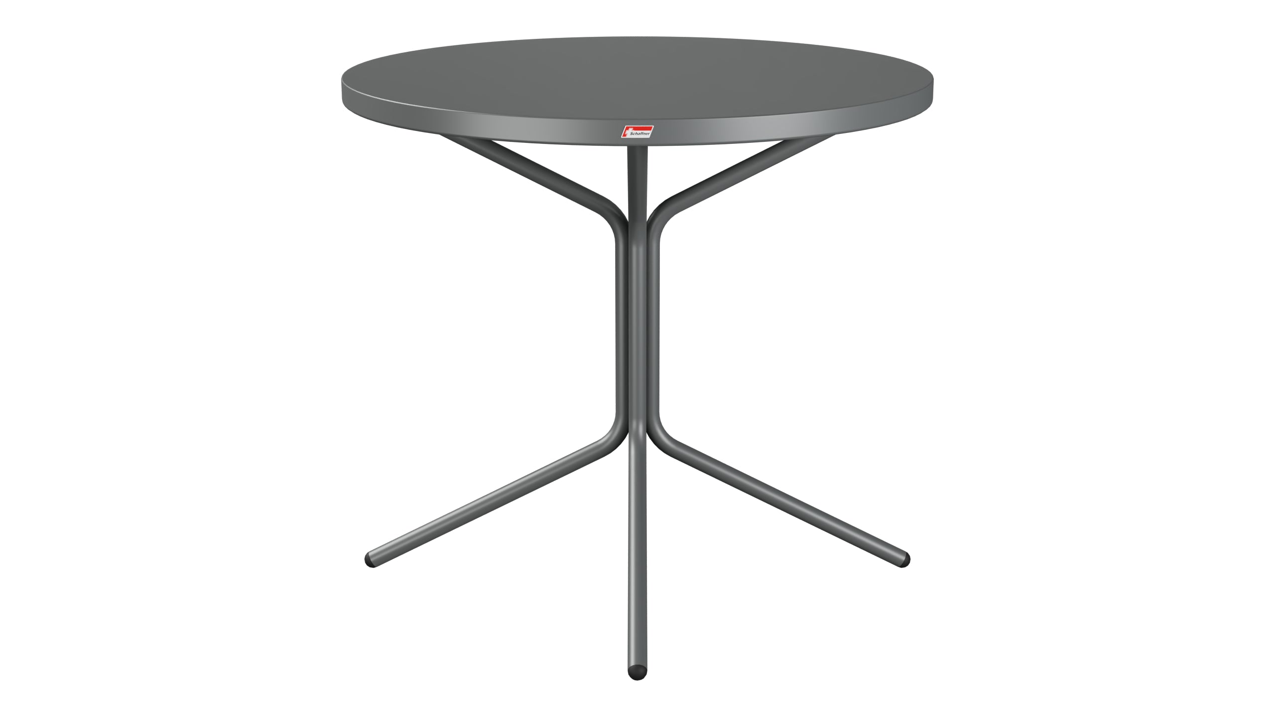PIX Metall-Gartentisch ø80 / 72 in Graphit präsentiert im Onlineshop von KAQTU Design AG. Gartentisch ist von Schaffner
