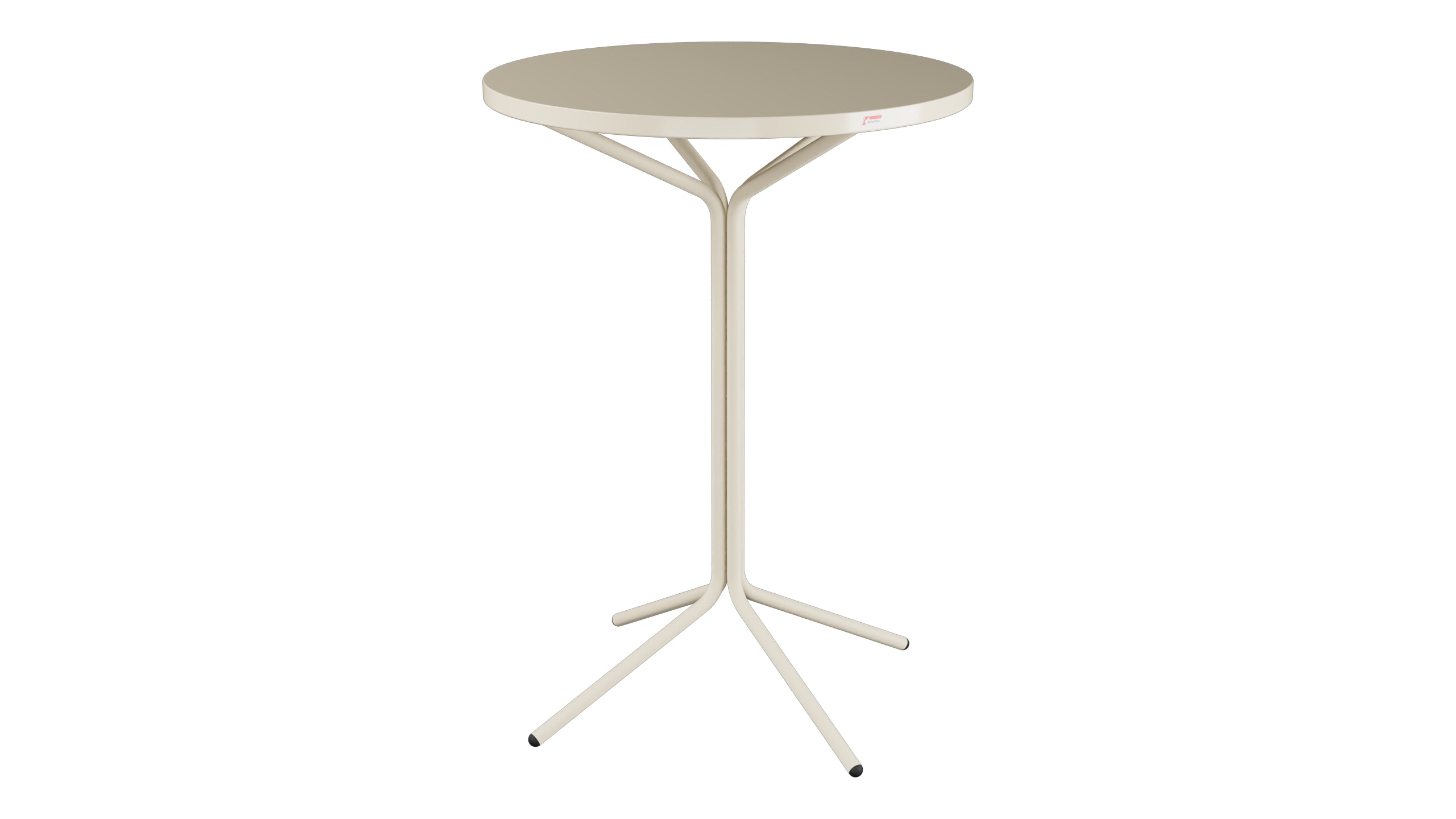 PIX Metall-Stehtisch Outdoor ø80 / 110 in Pastellsand präsentiert im Onlineshop von KAQTU Design AG. Hochtisch Outdoor ist von Schaffner