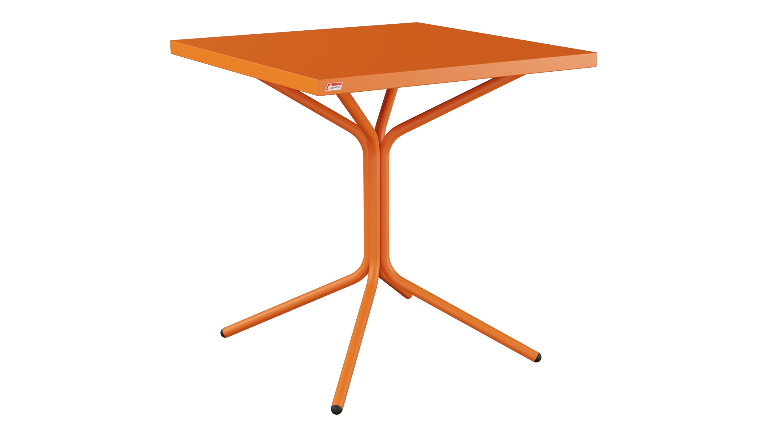PIX Metall-Gartentisch 70x70 / 72 in Orange präsentiert im Onlineshop von KAQTU Design AG. Gartentisch ist von Schaffner