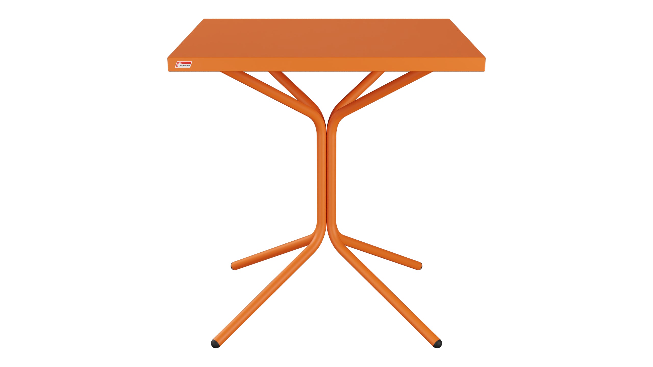 PIX Metall-Gartentisch 70x70 / 72 in Orange präsentiert im Onlineshop von KAQTU Design AG. Gartentisch ist von Schaffner