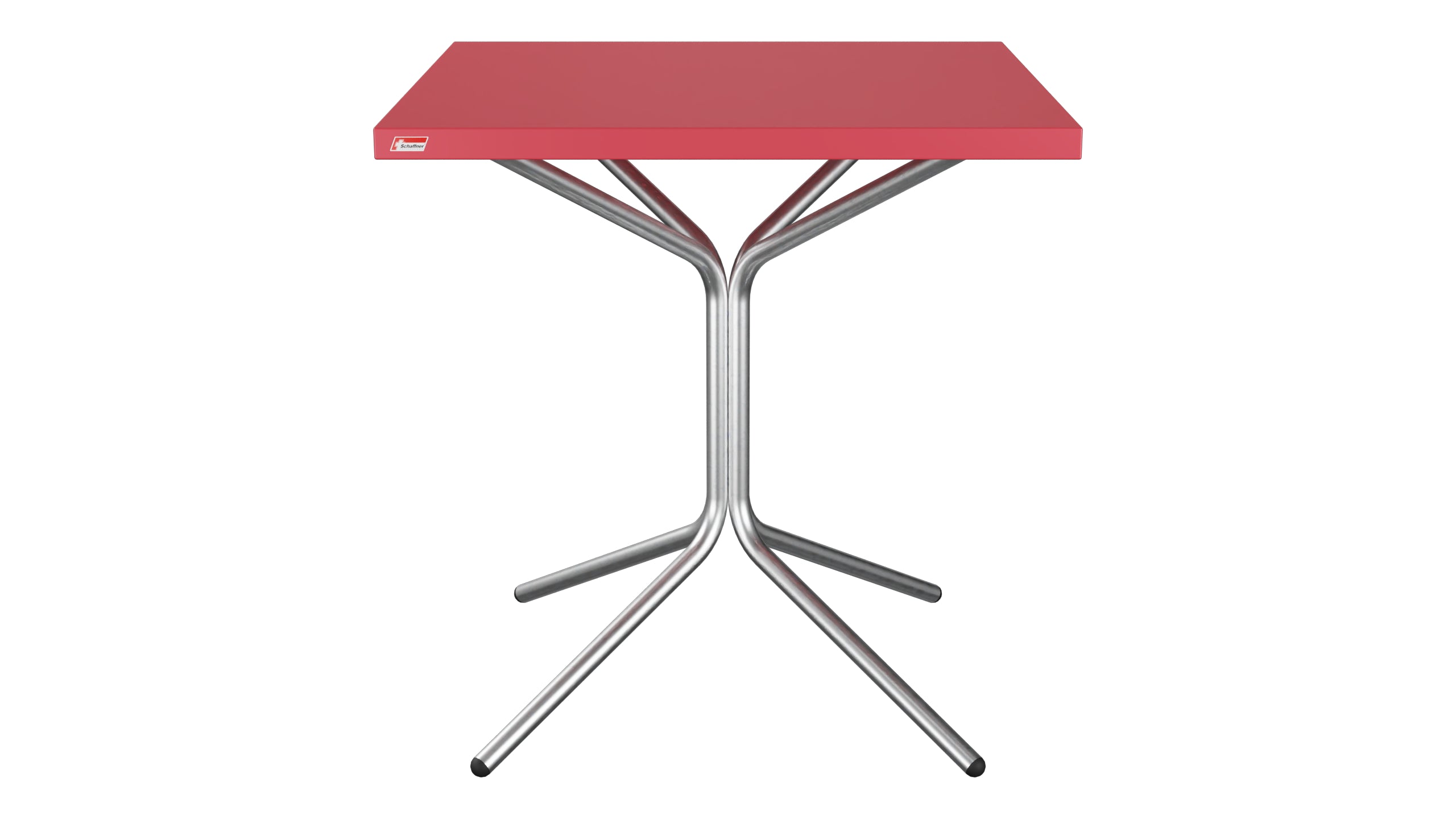 PIX Metall-Gartentisch 70x70 / 72 in Ahornrot präsentiert im Onlineshop von KAQTU Design AG. Gartentisch ist von Schaffner
