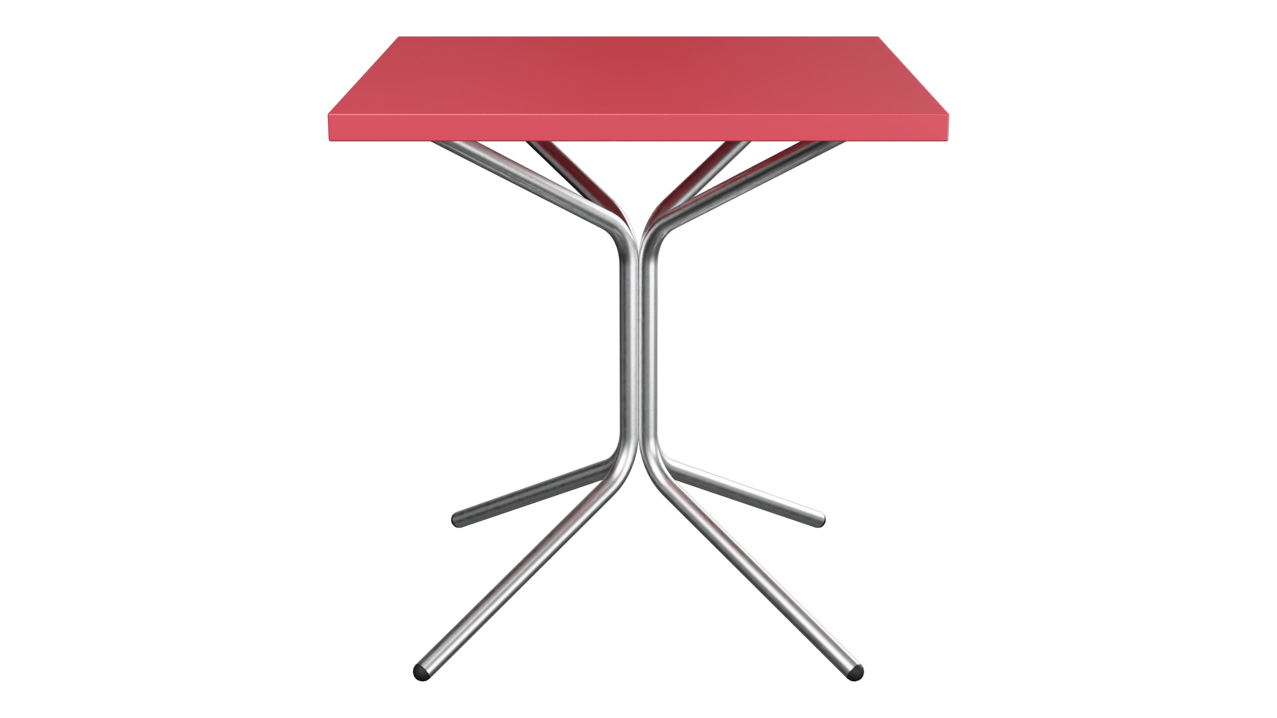 PIX Metall-Gartentisch 70x70 / 72 in Ahornrot präsentiert im Onlineshop von KAQTU Design AG. Gartentisch ist von Schaffner