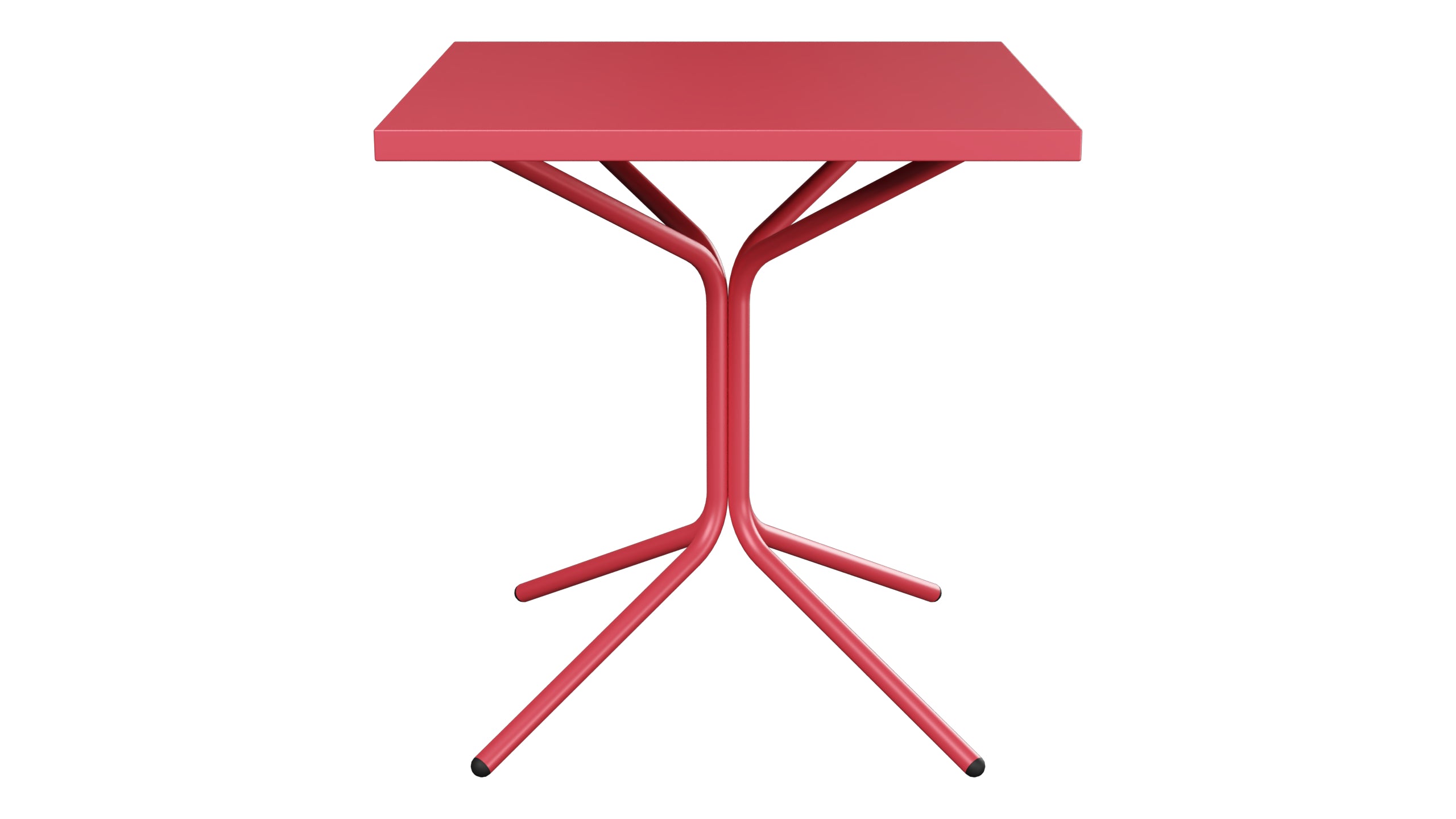 PIX Metall-Gartentisch 70x70 / 72 in Ahornrot präsentiert im Onlineshop von KAQTU Design AG. Gartentisch ist von Schaffner