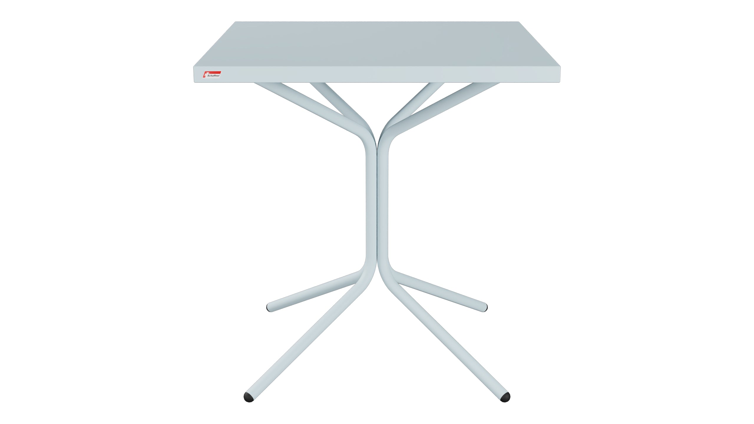 PIX Metall-Gartentisch 70x70 / 72 in Pastellblau präsentiert im Onlineshop von KAQTU Design AG. Gartentisch ist von Schaffner