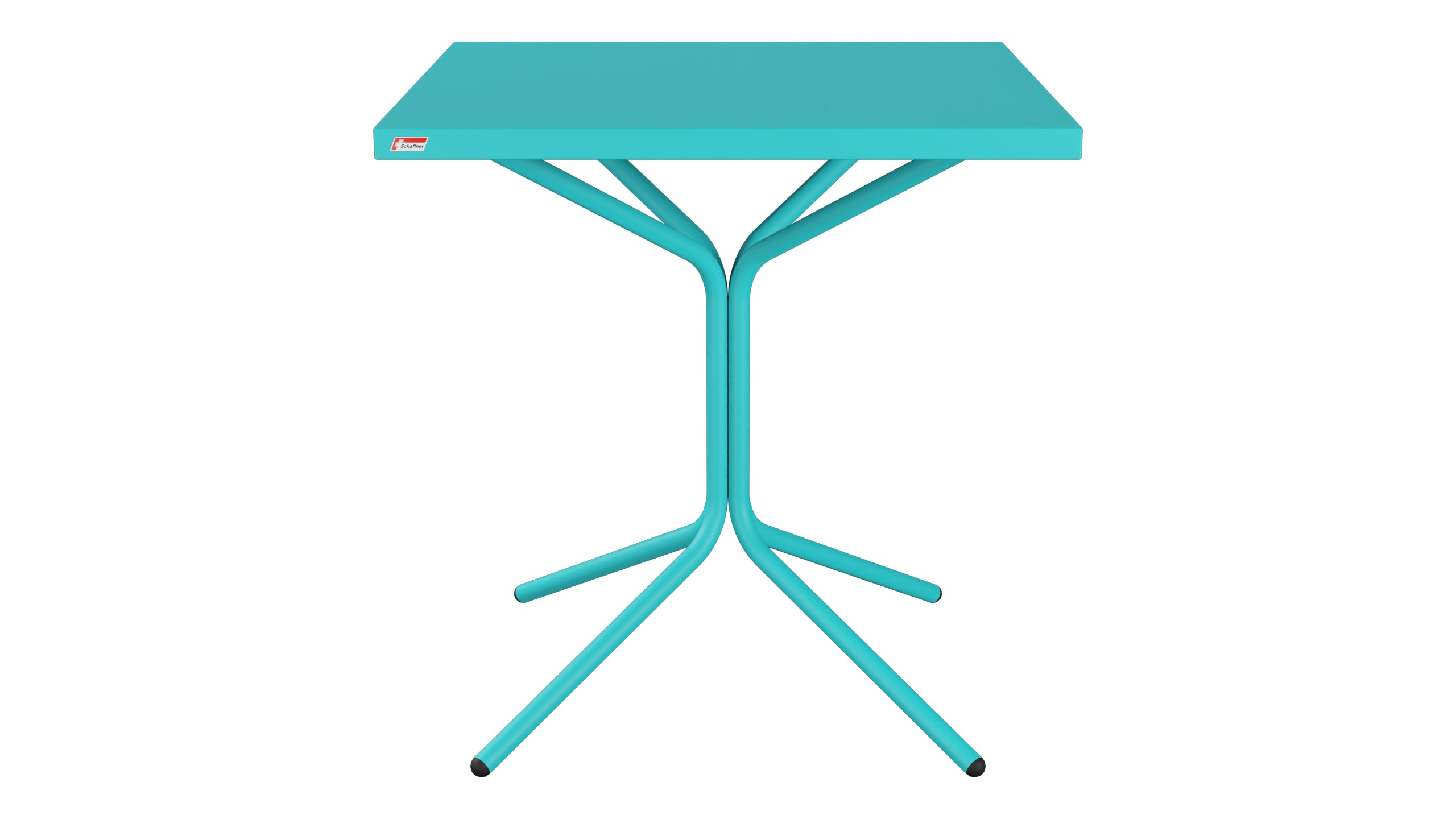 PIX Metall-Gartentisch 70x70 / 72 in Türkis präsentiert im Onlineshop von KAQTU Design AG. Gartentisch ist von Schaffner