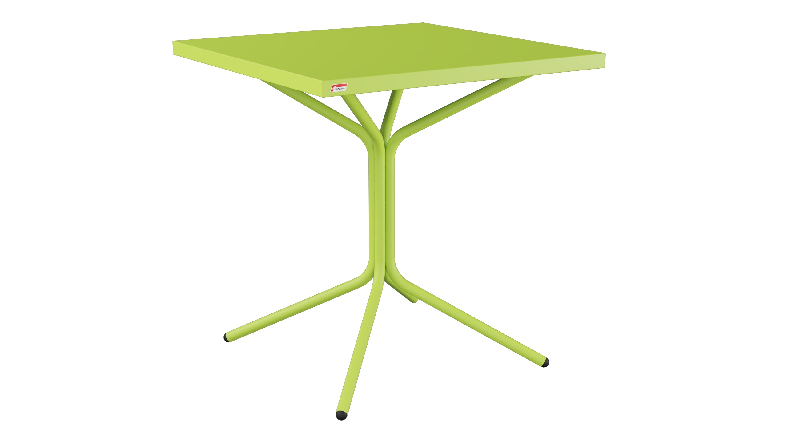 PIX Metall-Gartentisch 70x70 / 72 in Hellgrün präsentiert im Onlineshop von KAQTU Design AG. Gartentisch ist von Schaffner