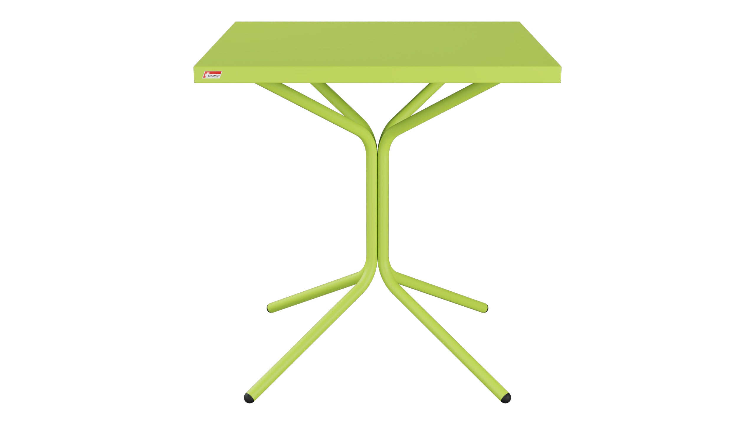 PIX Metall-Gartentisch 70x70 / 72 in Hellgrün präsentiert im Onlineshop von KAQTU Design AG. Gartentisch ist von Schaffner