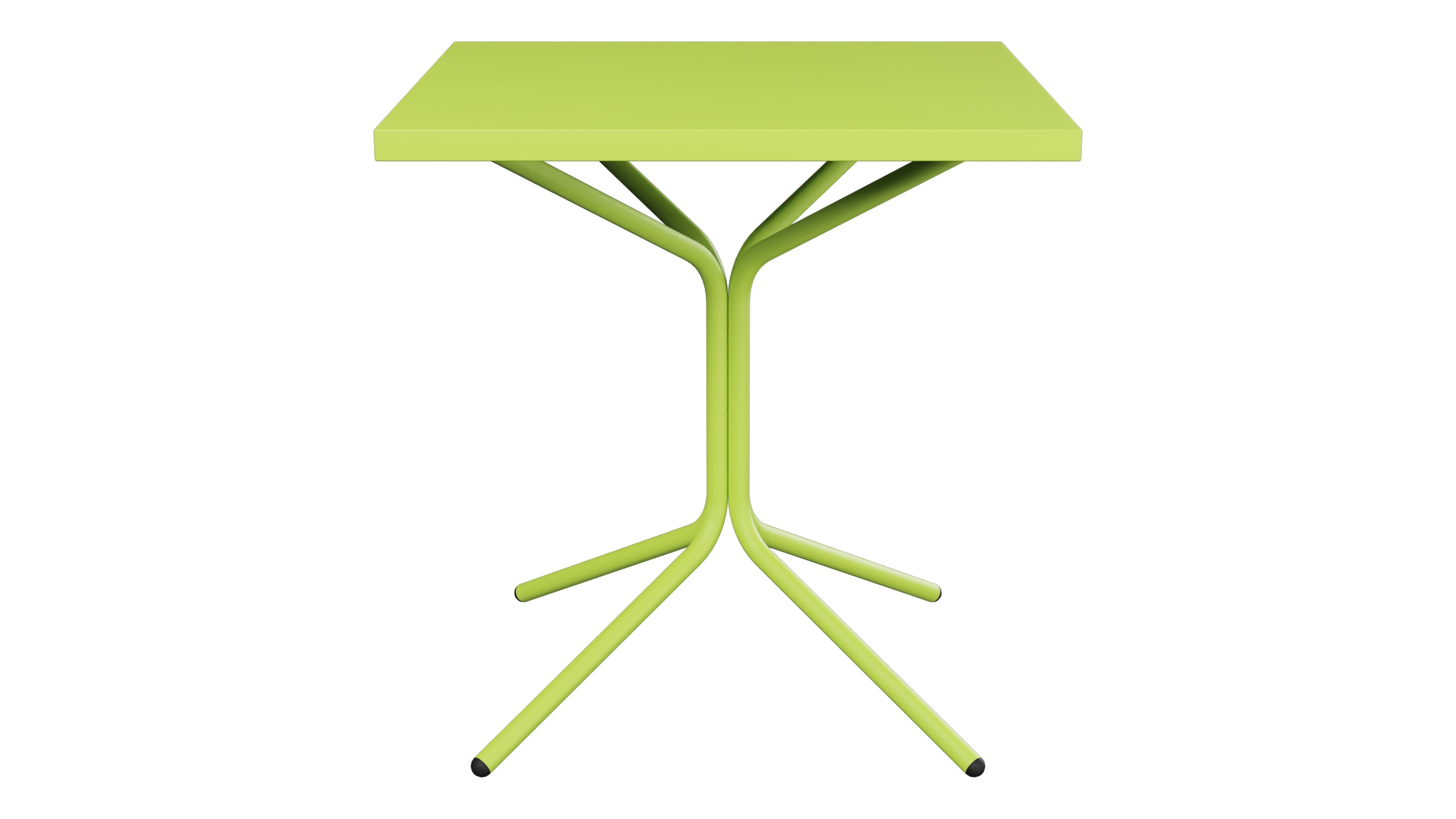 PIX Metall-Gartentisch 70x70 / 72 in Hellgrün präsentiert im Onlineshop von KAQTU Design AG. Gartentisch ist von Schaffner