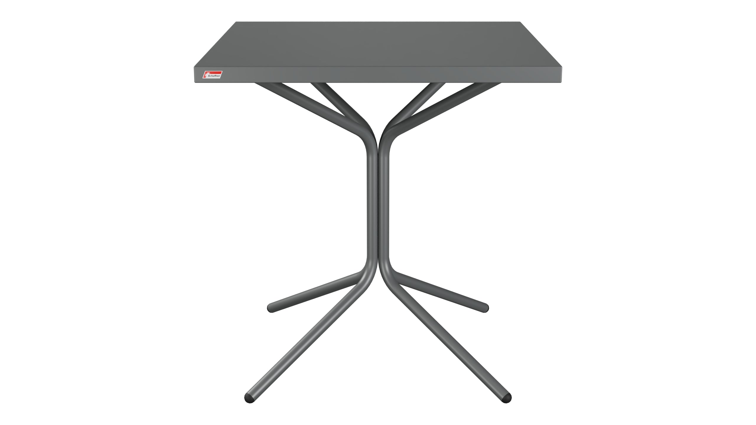 PIX Metall-Gartentisch 70x70 / 72 in Graphit präsentiert im Onlineshop von KAQTU Design AG. Gartentisch ist von Schaffner