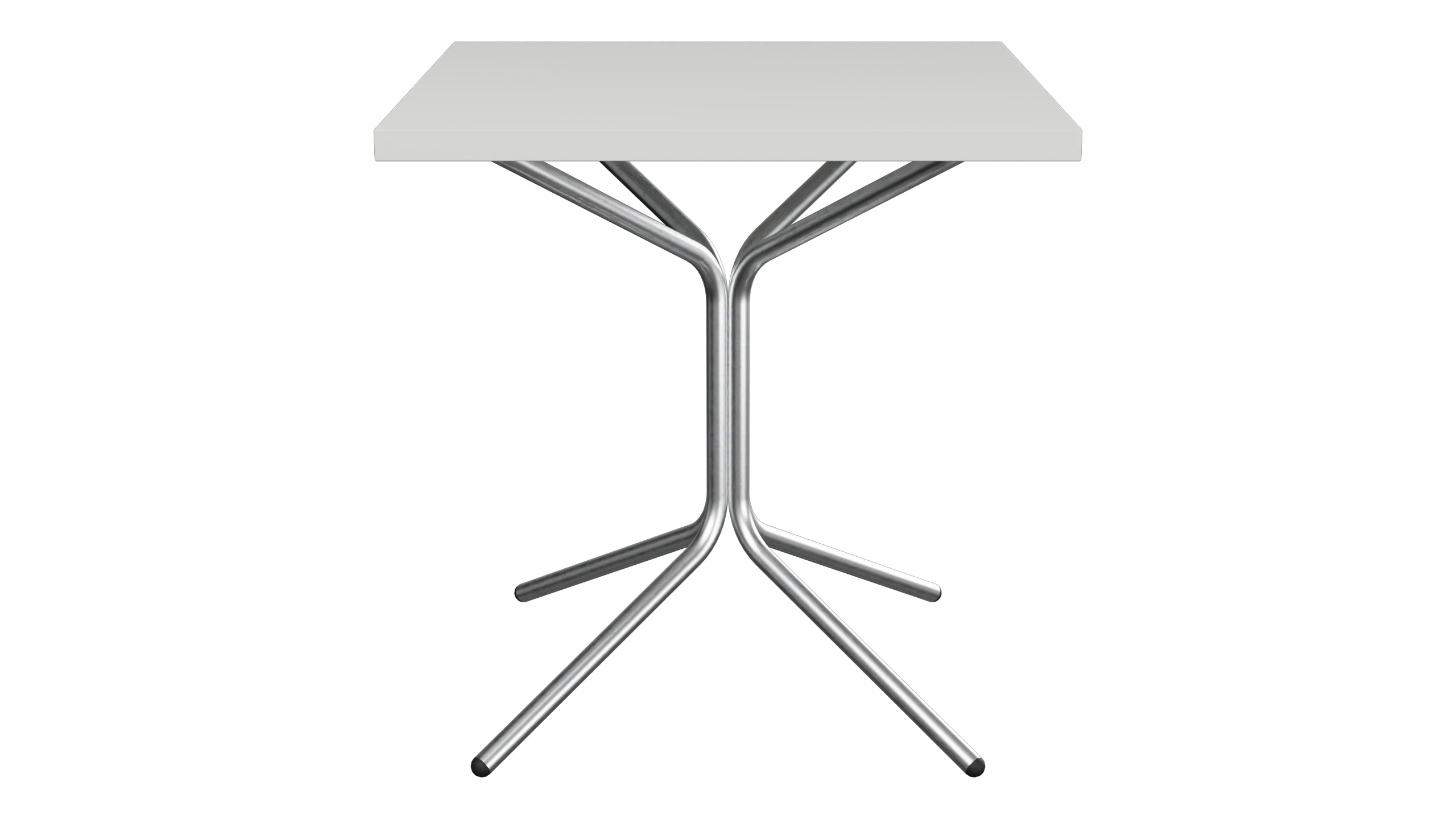 PIX Metall-Gartentisch 70x70 / 72 in Alusilber präsentiert im Onlineshop von KAQTU Design AG. Gartentisch ist von Schaffner