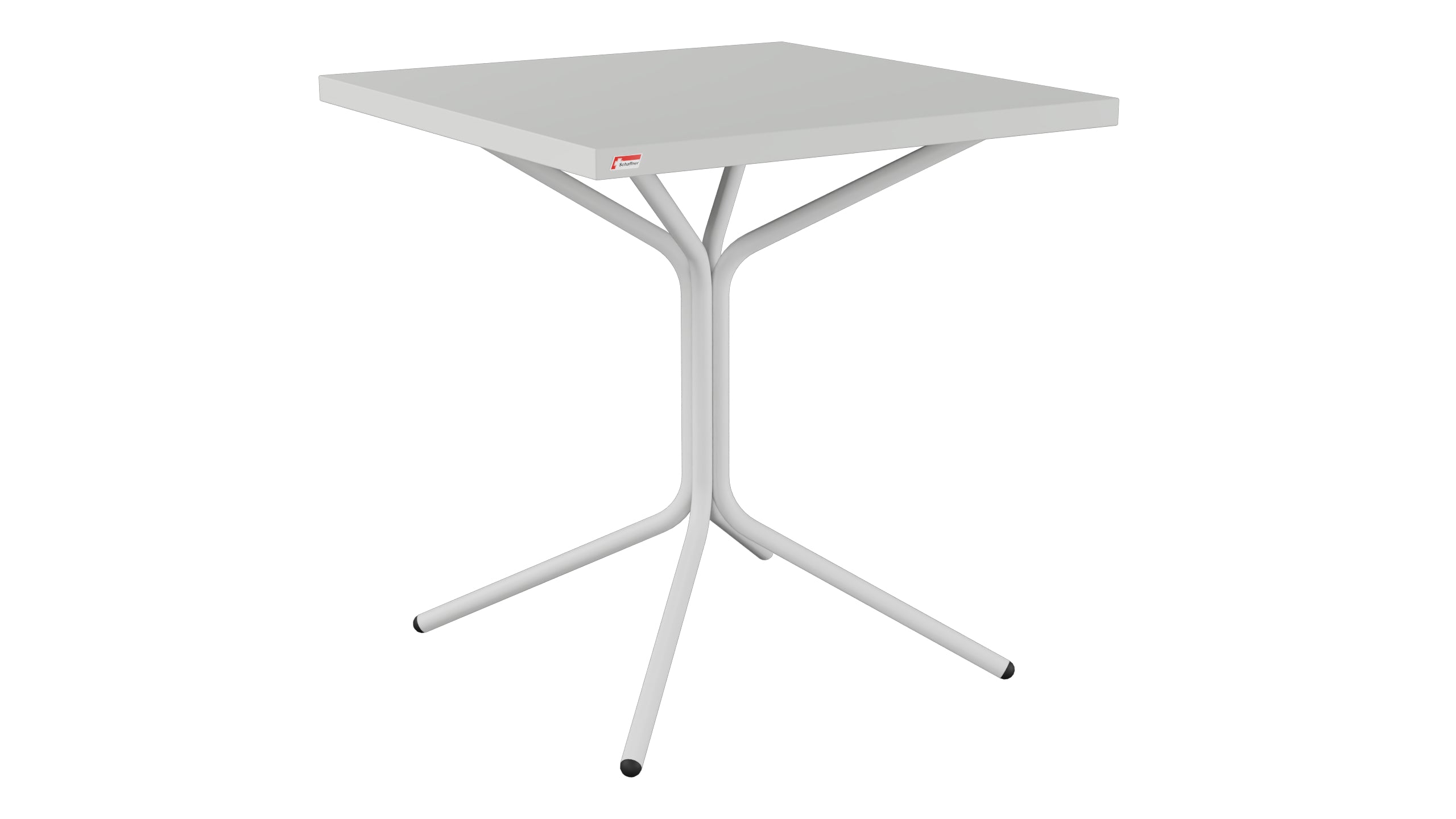 PIX Metall-Gartentisch 70x70 / 72 in Alusilber präsentiert im Onlineshop von KAQTU Design AG. Gartentisch ist von Schaffner
