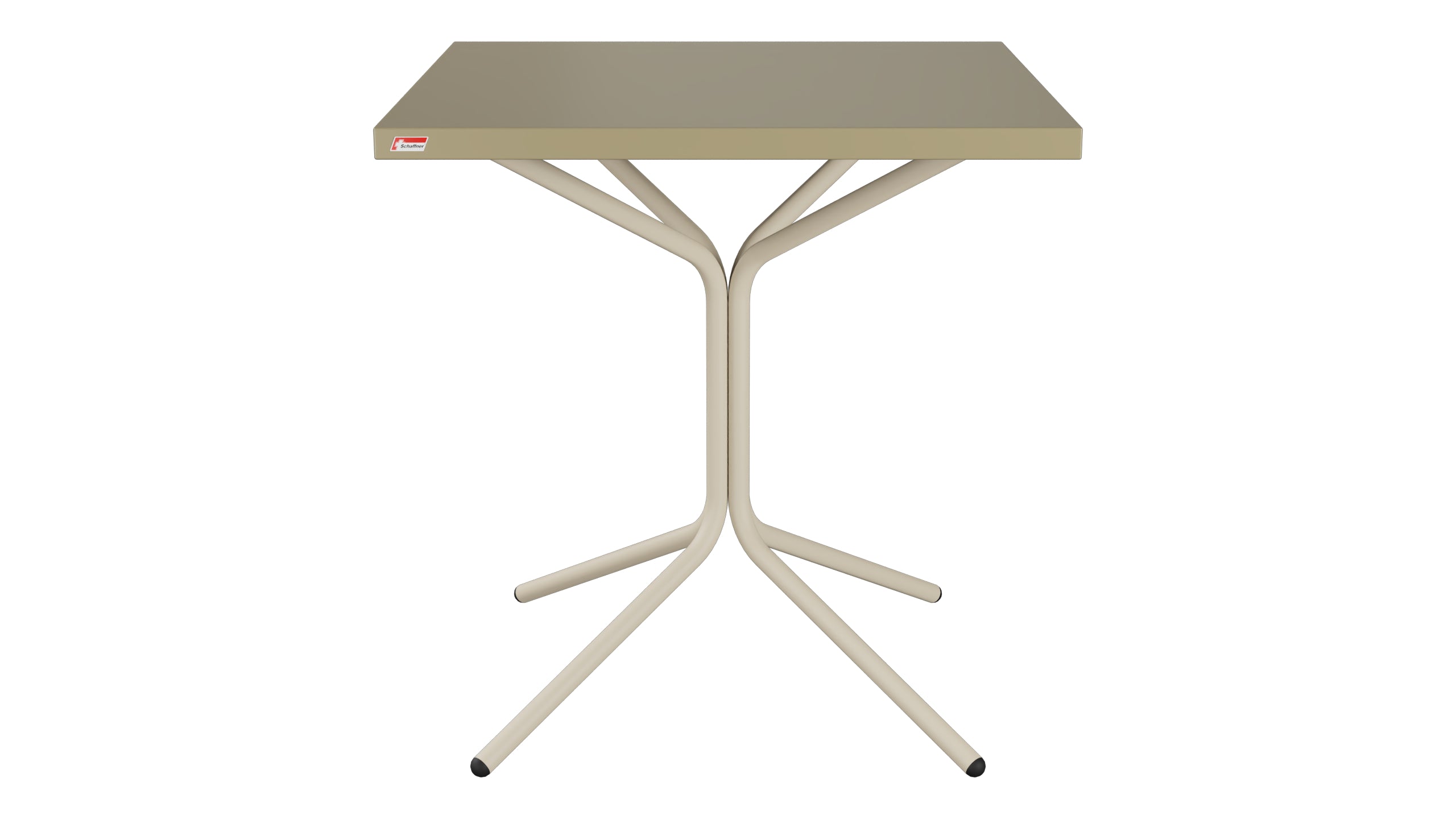 PIX Metall-Gartentisch 70x70 / 72 in Champagner präsentiert im Onlineshop von KAQTU Design AG. Gartentisch ist von Schaffner