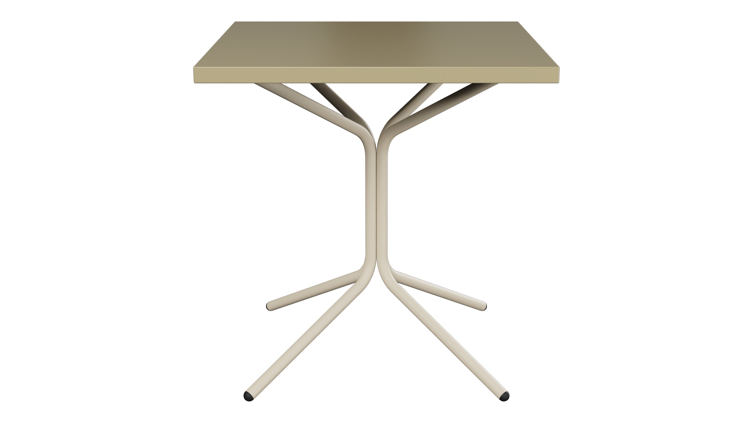 PIX Metall-Gartentisch 70x70 / 72 in Champagner präsentiert im Onlineshop von KAQTU Design AG. Gartentisch ist von Schaffner