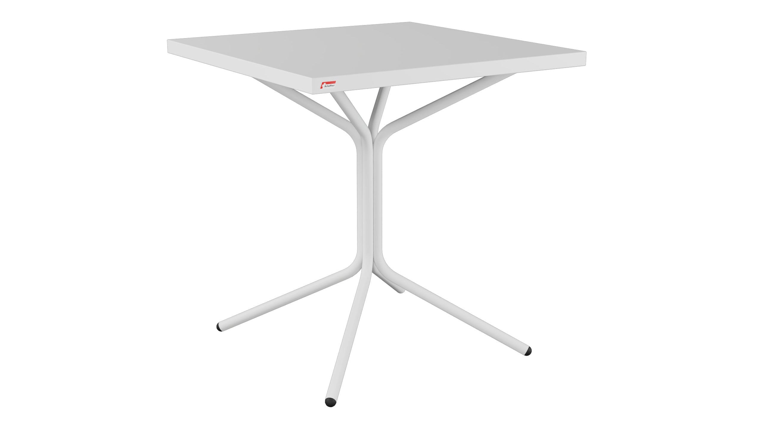 PIX Metall-Gartentisch 70x70 / 72 in Weiss präsentiert im Onlineshop von KAQTU Design AG. Gartentisch ist von Schaffner