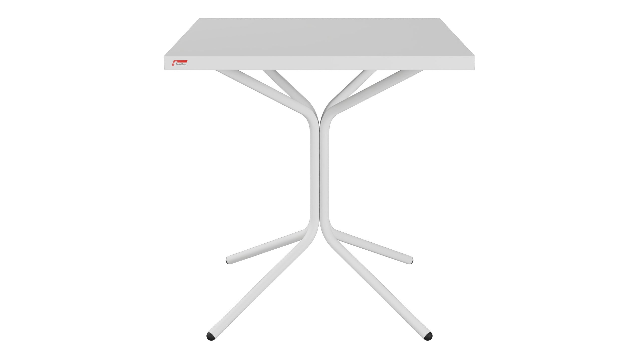 PIX Metall-Gartentisch 70x70 / 72 in Weiss präsentiert im Onlineshop von KAQTU Design AG. Gartentisch ist von Schaffner