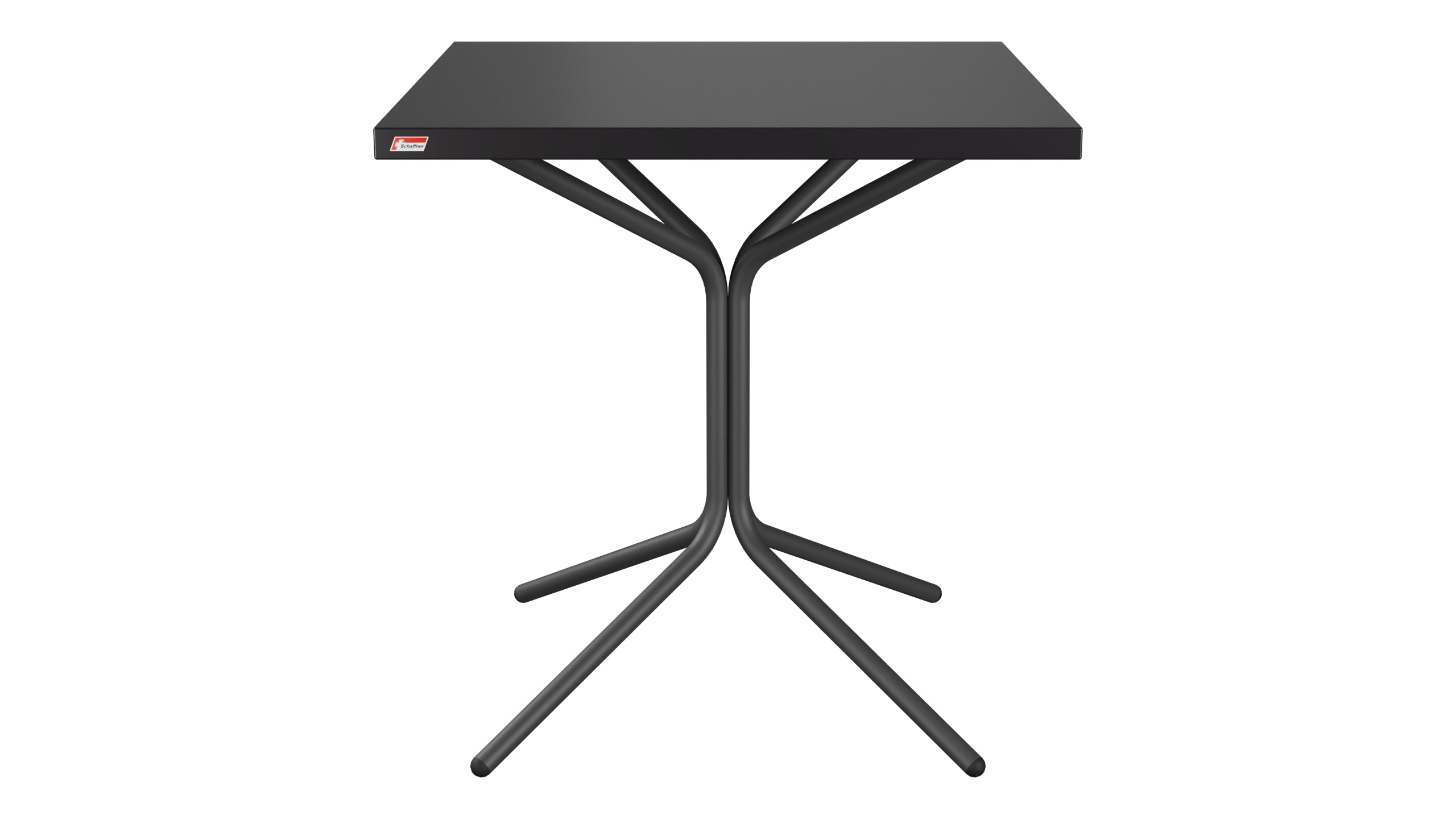 PIX Metall-Gartentisch 70x70 / 72 in Schwarz präsentiert im Onlineshop von KAQTU Design AG. Gartentisch ist von Schaffner