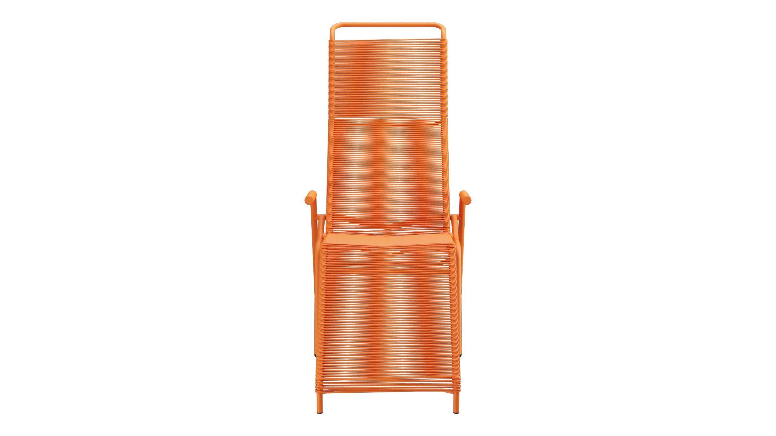 Säntis Spaghetti Liegestuhl in Orange präsentiert im Onlineshop von KAQTU Design AG. Liegestuhl ist von Schaffner