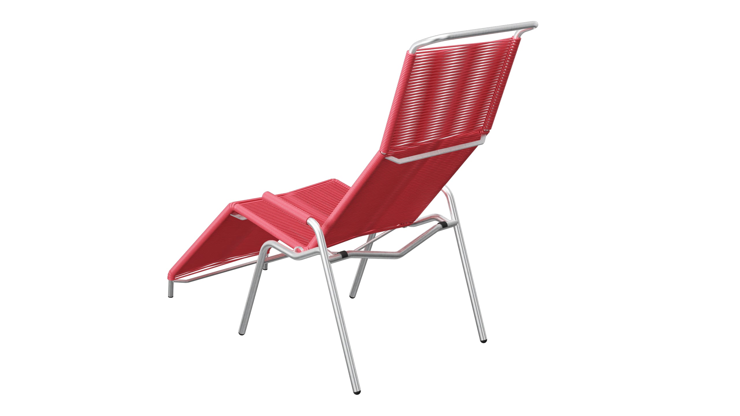 Säntis Spaghetti Liegestuhl in Ahornrot präsentiert im Onlineshop von KAQTU Design AG. Liegestuhl ist von Schaffner