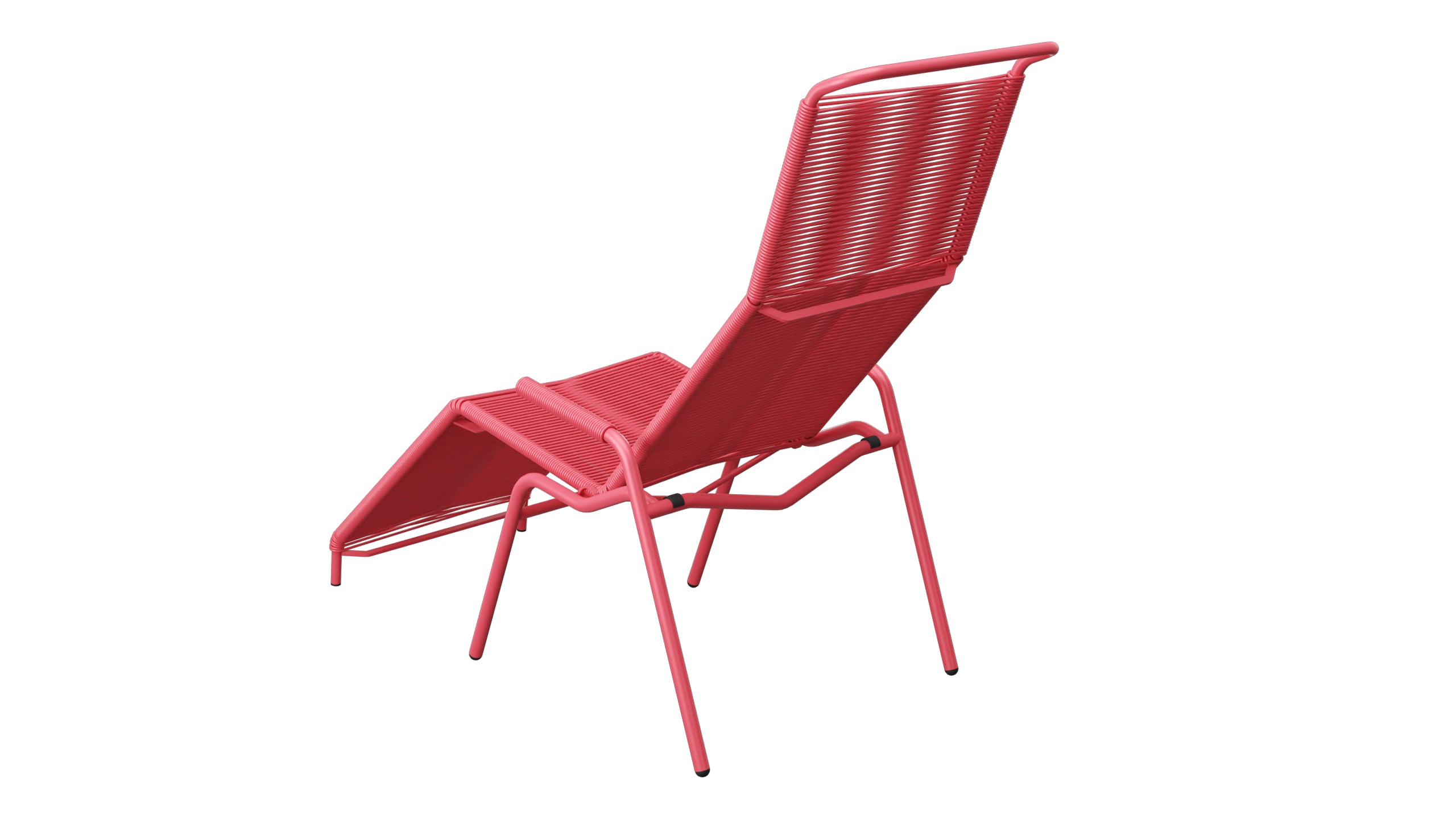 Säntis Spaghetti Liegestuhl in Ahornrot präsentiert im Onlineshop von KAQTU Design AG. Liegestuhl ist von Schaffner