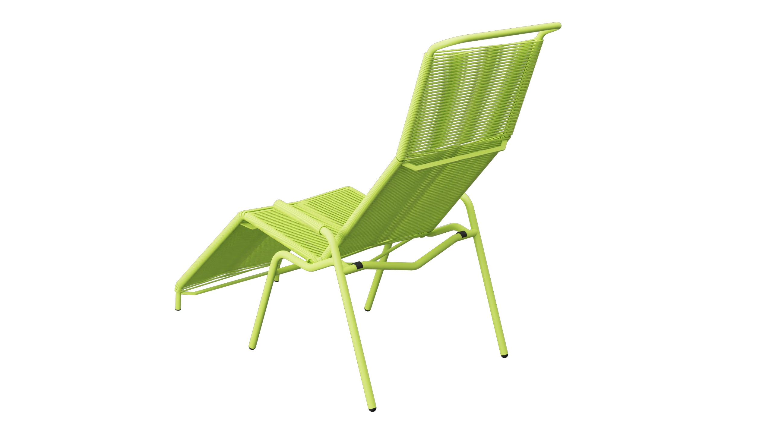 Säntis Spaghetti Liegestuhl in Hellgrün präsentiert im Onlineshop von KAQTU Design AG. Liegestuhl ist von Schaffner