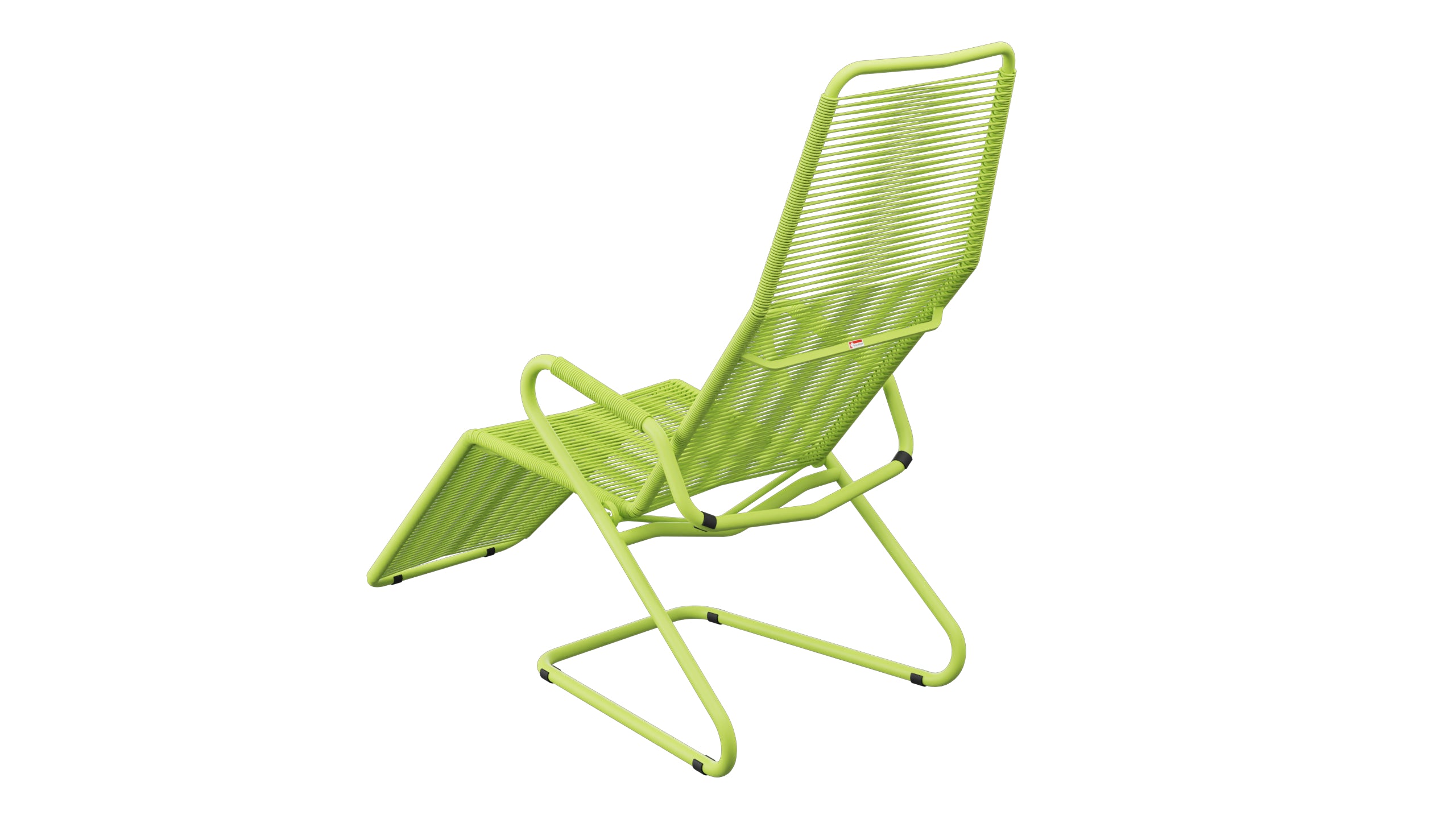 Locarno Spaghetti Liegestuhl in Hellgrün präsentiert im Onlineshop von KAQTU Design AG. Liegestuhl ist von Schaffner