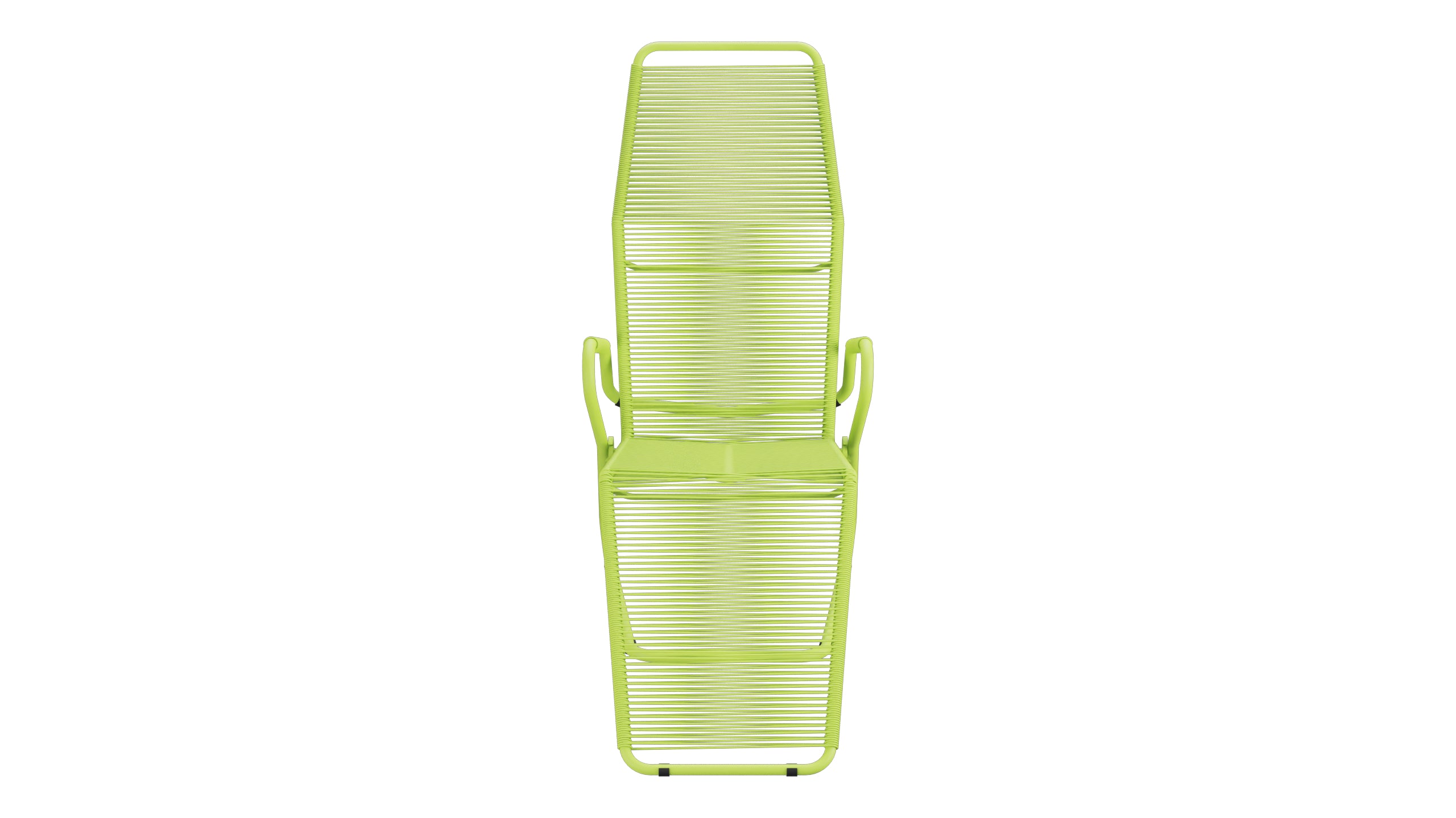 Locarno Spaghetti Liegestuhl in Hellgrün präsentiert im Onlineshop von KAQTU Design AG. Liegestuhl ist von Schaffner
