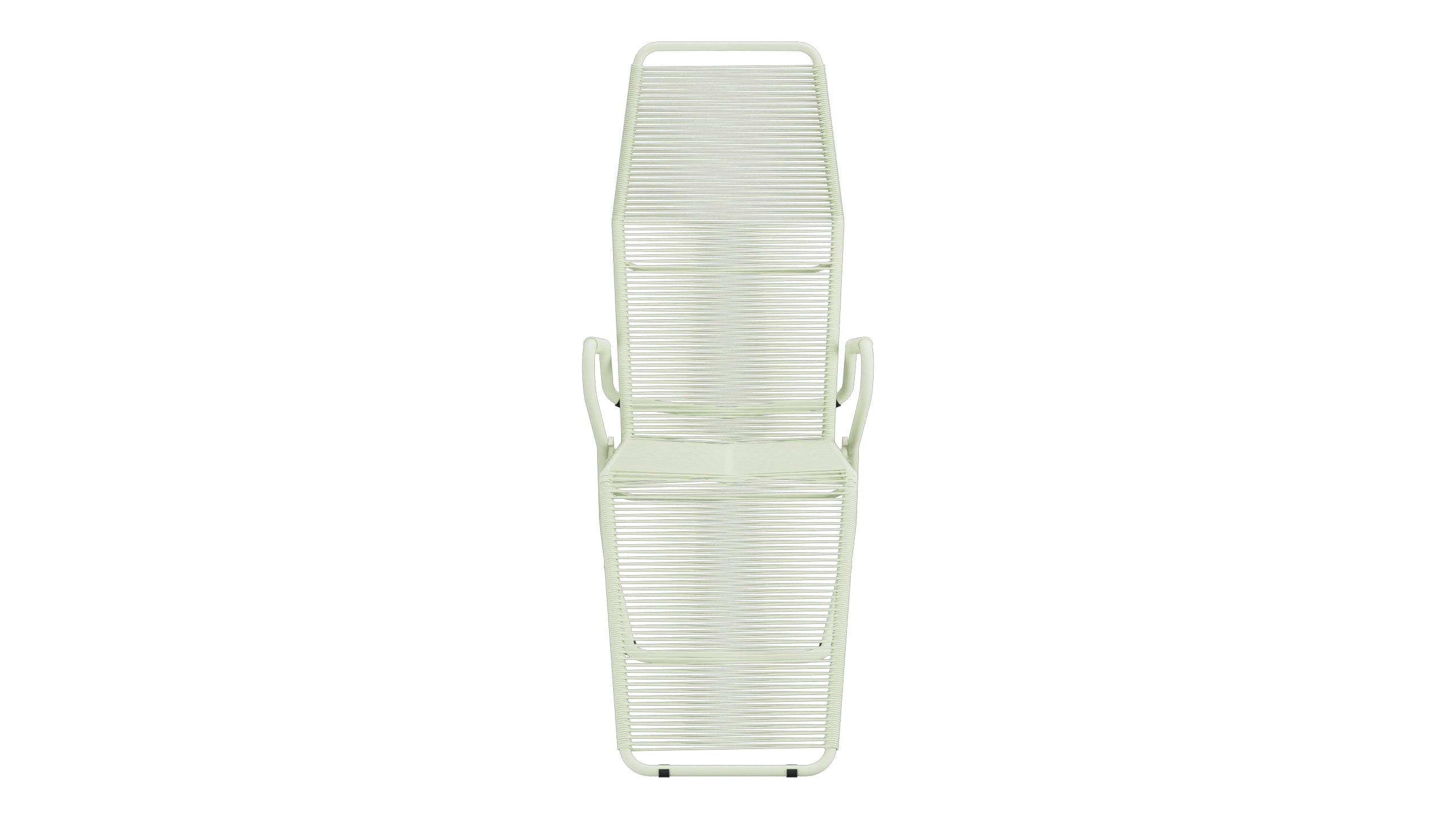 Locarno Spaghetti Liegestuhl in Pastellgrün präsentiert im Onlineshop von KAQTU Design AG. Liegestuhl ist von Schaffner