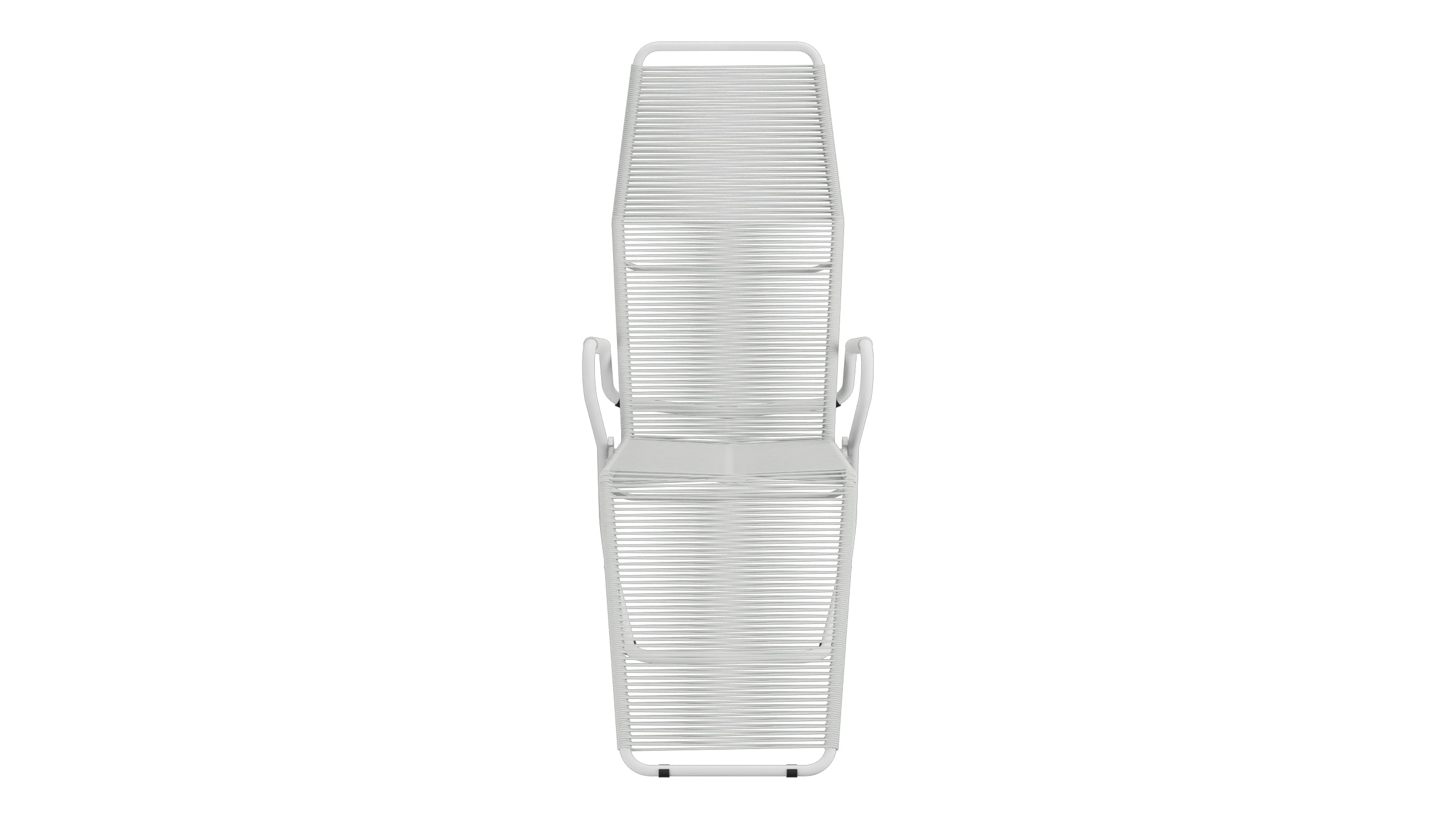 Locarno Spaghetti Liegestuhl in Alusilber präsentiert im Onlineshop von KAQTU Design AG. Liegestuhl ist von Schaffner