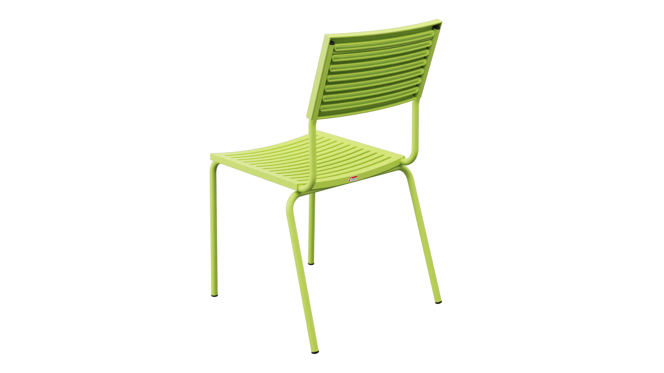 Bodensee Lamello-Gartenstuhl ohne Armlehne in Hellgrün präsentiert im Onlineshop von KAQTU Design AG. Gartenstuhl ist von Schaffner