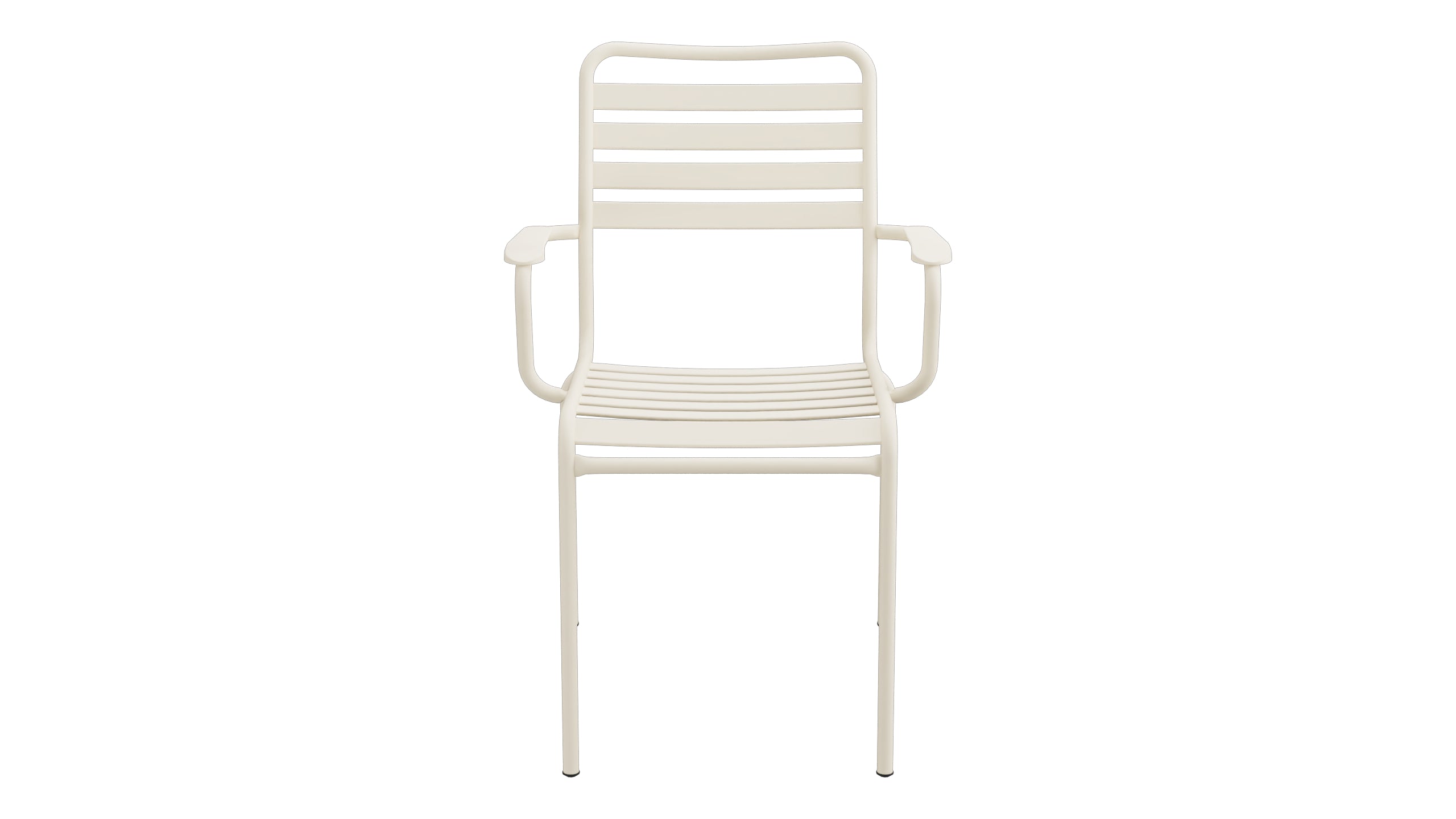 Rigi Lättli-Gartenstuhl mit Armlehne in Pastellsand präsentiert im Onlineshop von KAQTU Design AG. Gartenstuhl mit Armlehnen ist von Schaffner