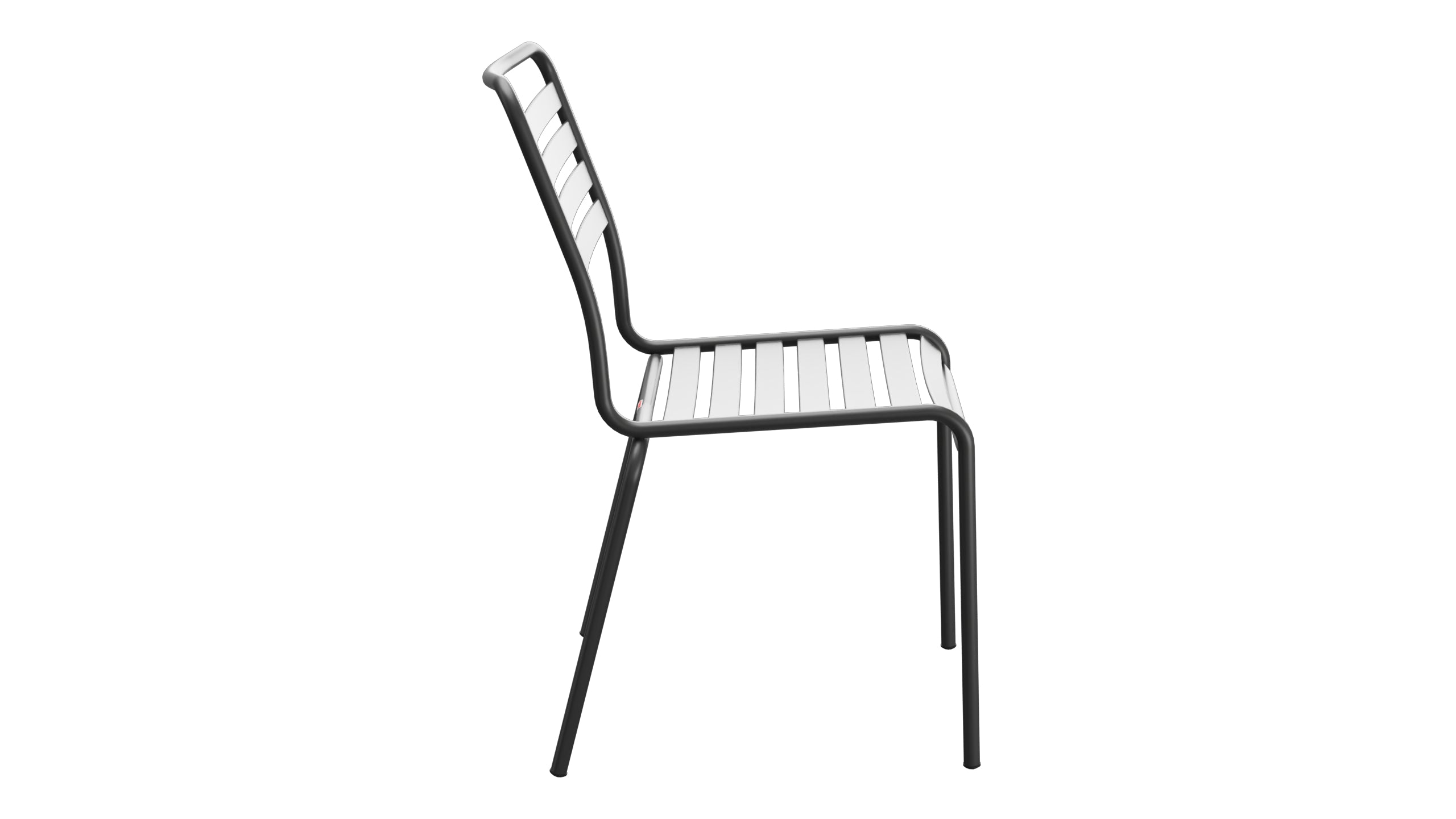 Rigi Lättli-Gartenstuhl ohne Armlehne in Anthrazit präsentiert im Onlineshop von KAQTU Design AG. Gartenstuhl ist von Schaffner