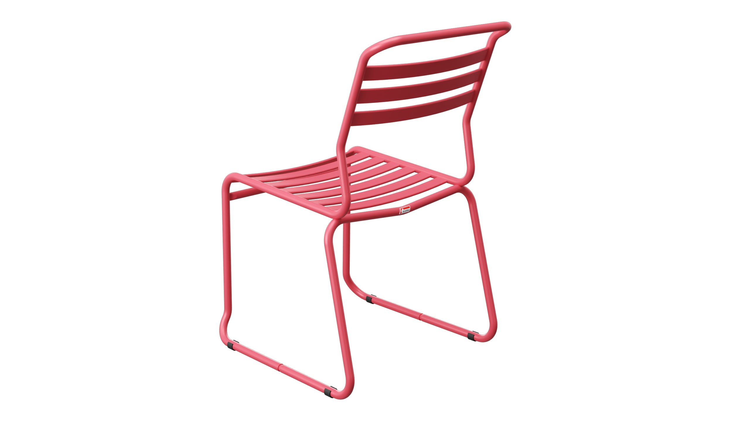 Säntis Lättli-Gartenstuhl ohne Armlehne Kufen in Ahornrot präsentiert im Onlineshop von KAQTU Design AG. Gartenstuhl ist von Schaffner