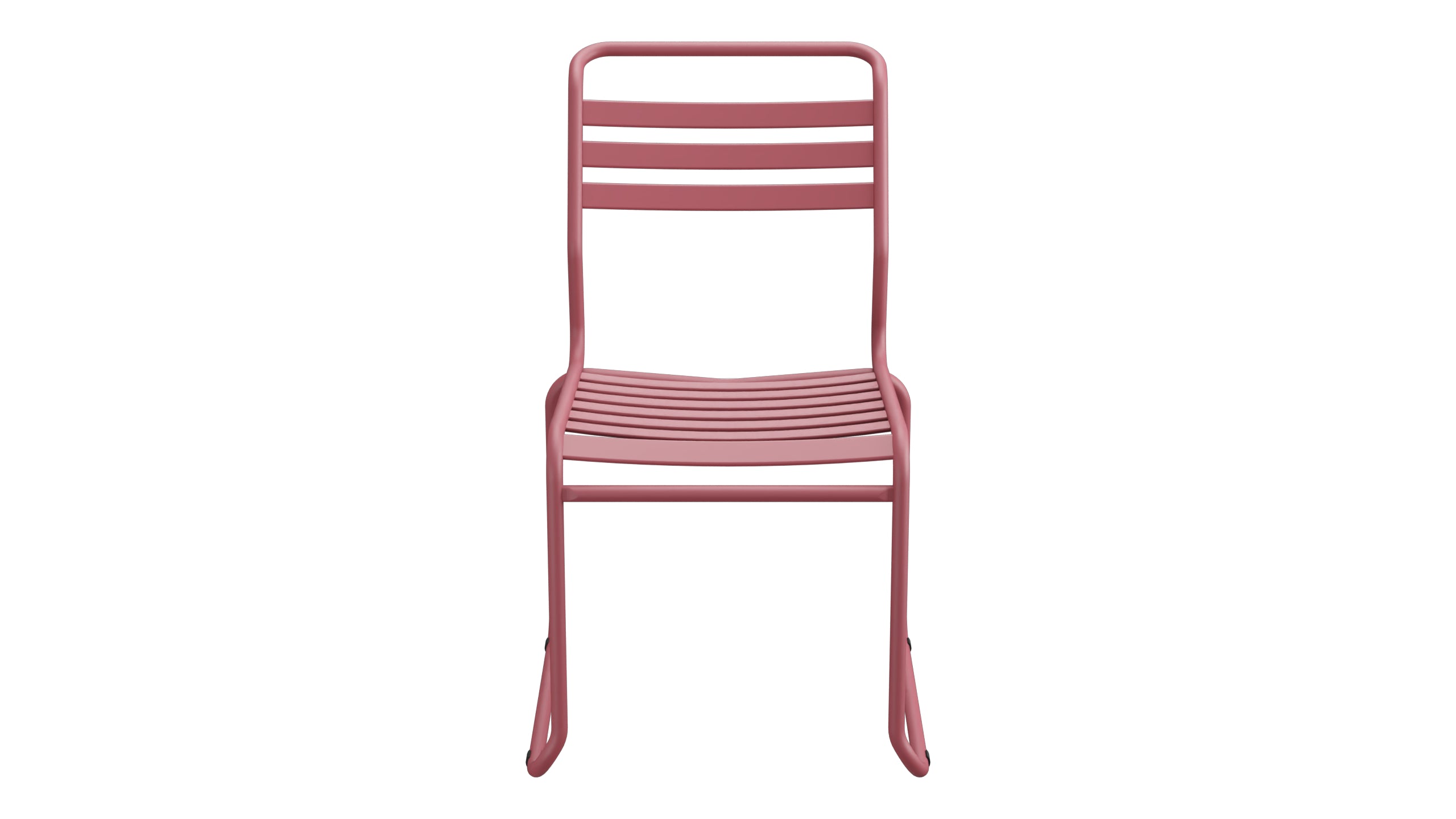 Säntis Lättli-Gartenstuhl ohne Armlehne Kufen in Bordeaux präsentiert im Onlineshop von KAQTU Design AG. Gartenstuhl ist von Schaffner