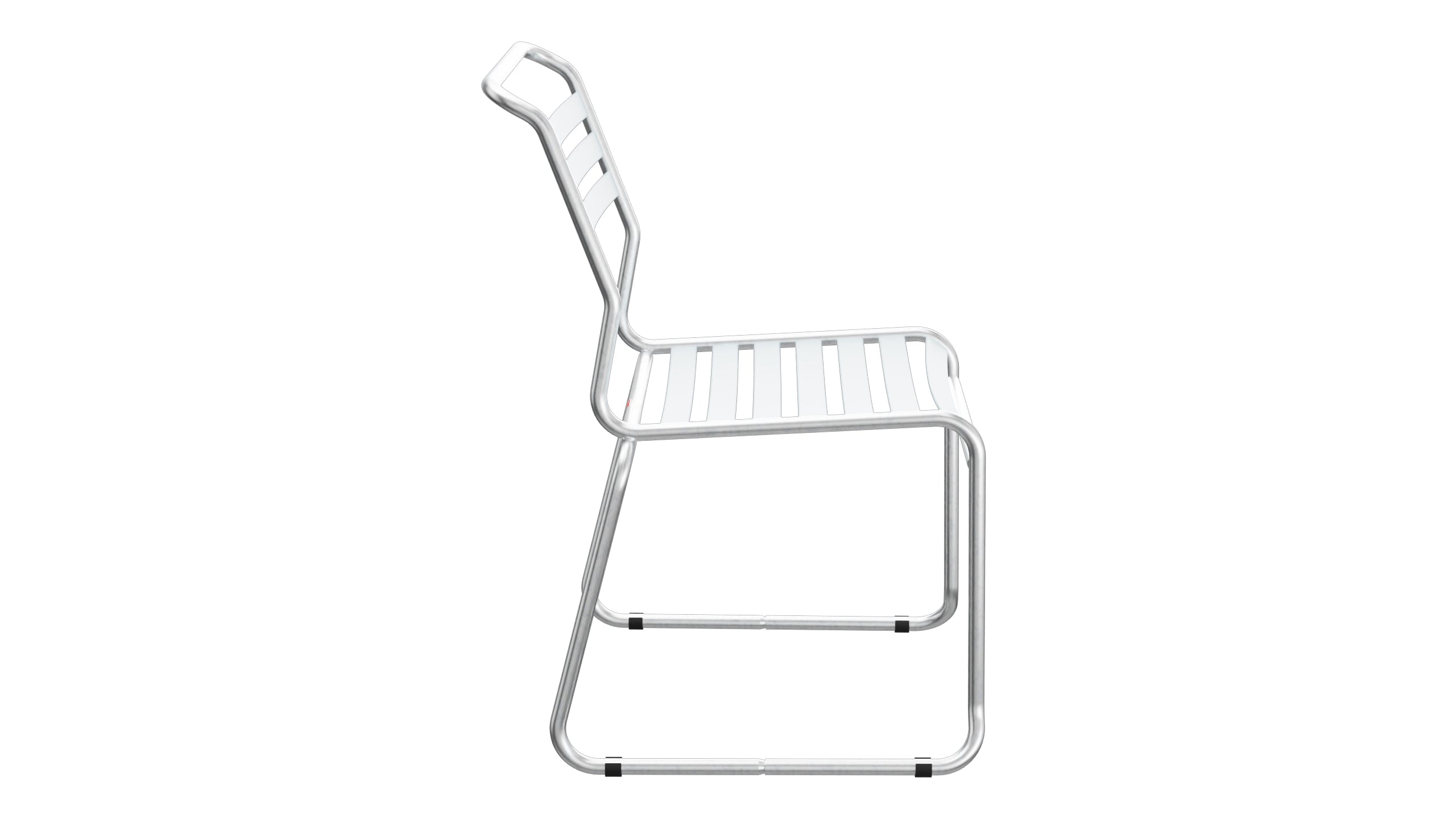 Säntis Lättli-Gartenstuhl ohne Armlehne Kufen in Pastellblau präsentiert im Onlineshop von KAQTU Design AG. Gartenstuhl ist von Schaffner