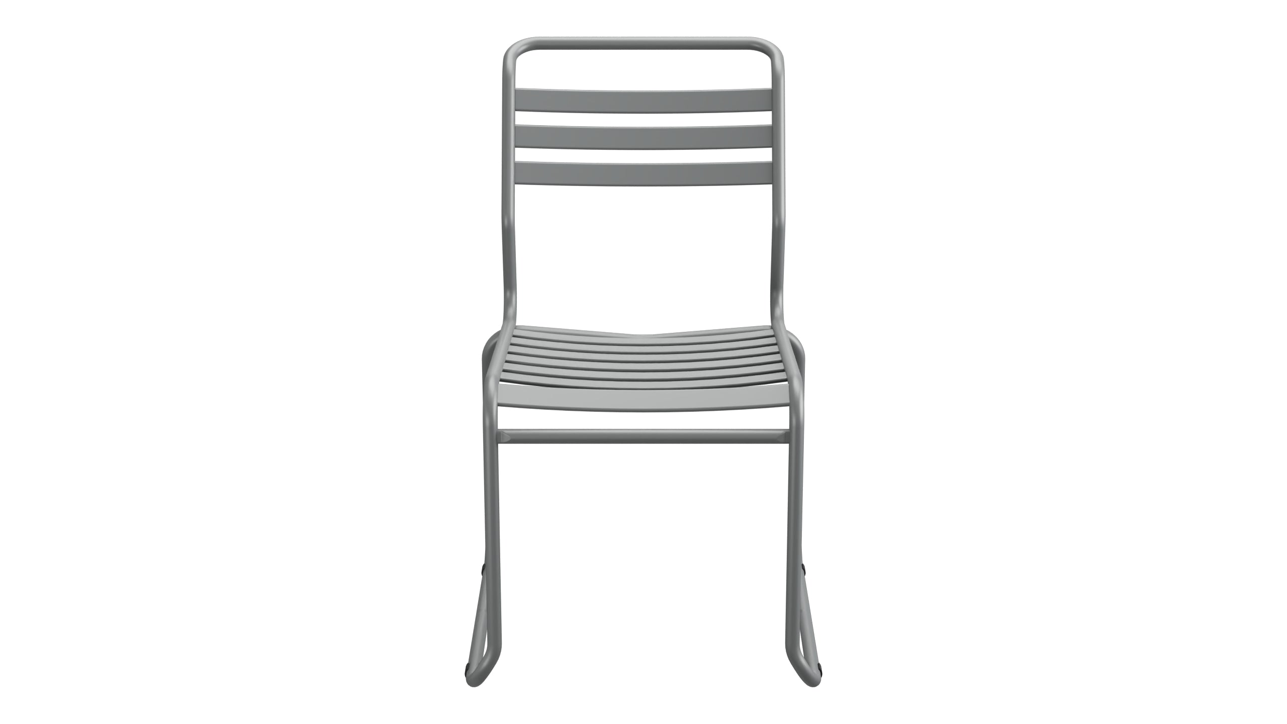 Säntis Lättli-Gartenstuhl ohne Armlehne Kufen in Graphit präsentiert im Onlineshop von KAQTU Design AG. Gartenstuhl ist von Schaffner