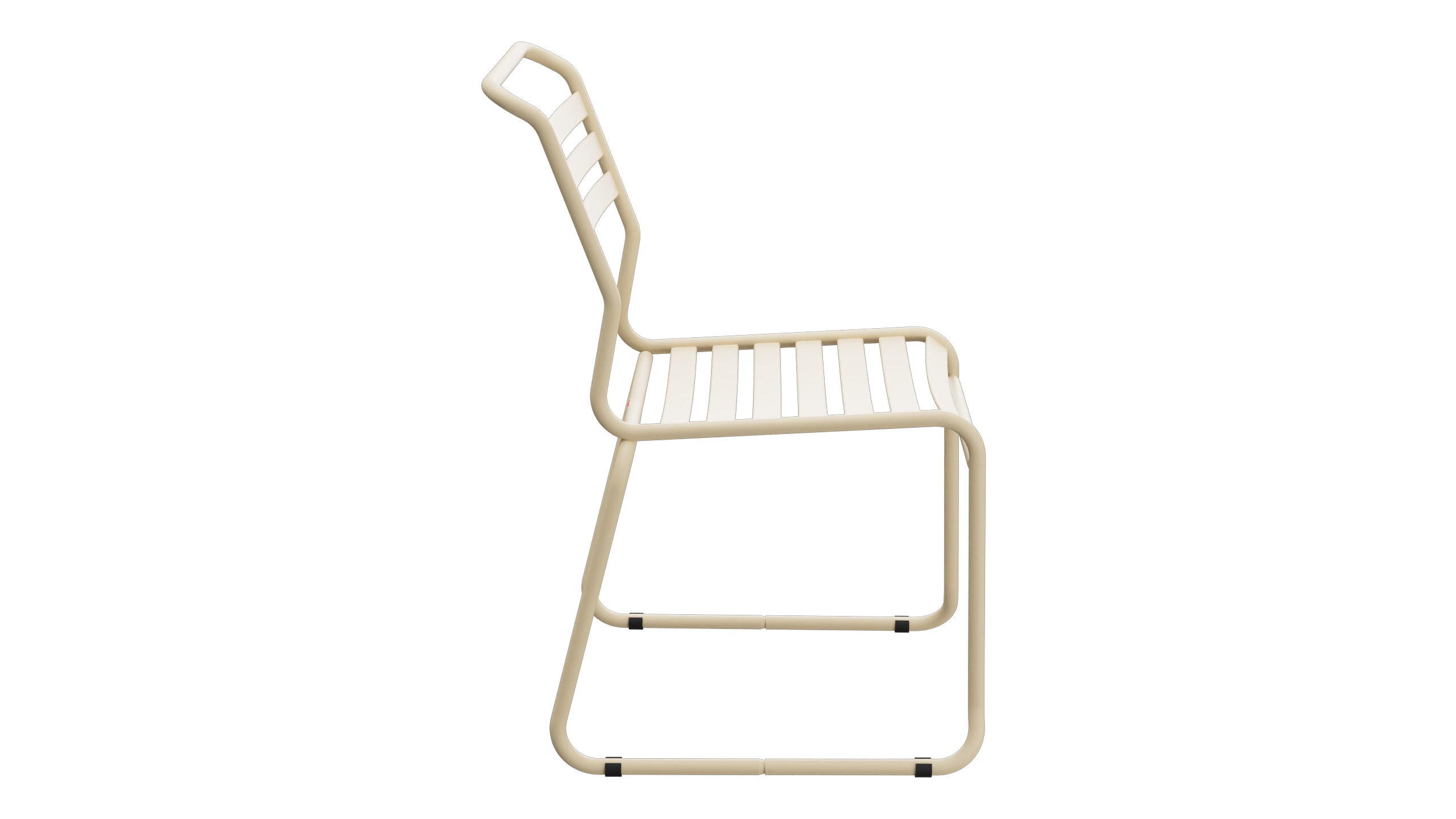 Säntis Lättli-Gartenstuhl ohne Armlehne Kufen in Pastellbraun präsentiert im Onlineshop von KAQTU Design AG. Gartenstuhl ist von Schaffner