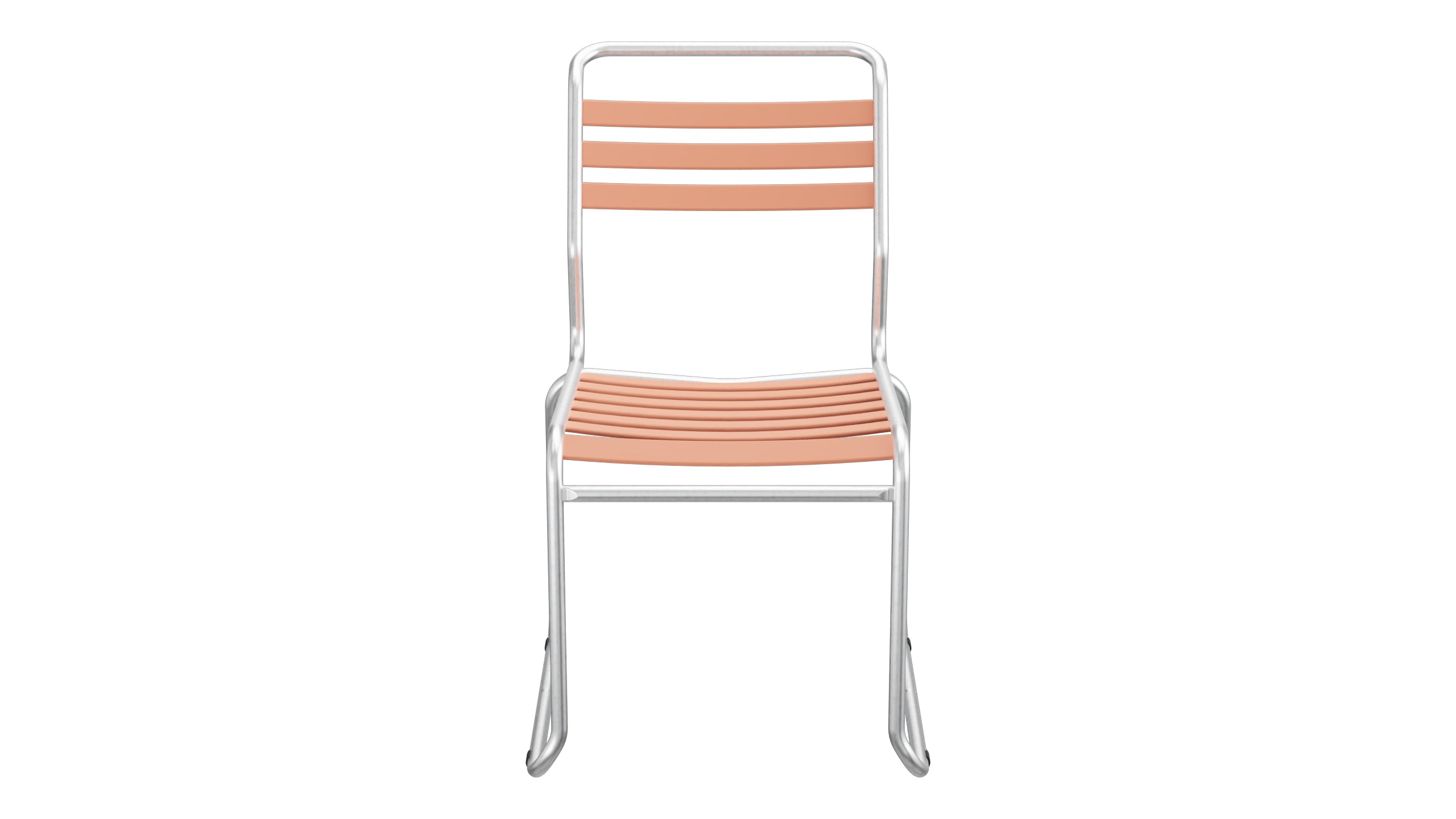 Säntis Lättli-Gartenstuhl ohne Armlehne Kufen in Pastellterracotta präsentiert im Onlineshop von KAQTU Design AG. Gartenstuhl ist von Schaffner