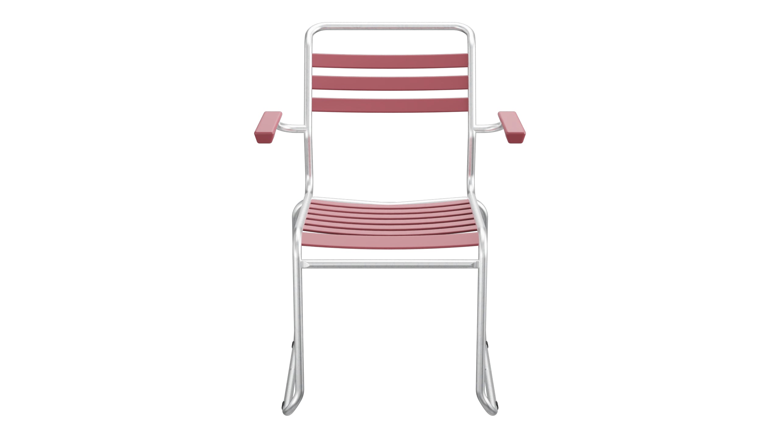 Säntis Lättli-Gartenstuhl mit Armlehne Kufen in Bordeaux präsentiert im Onlineshop von KAQTU Design AG. Gartenstuhl mit Armlehnen ist von Schaffner