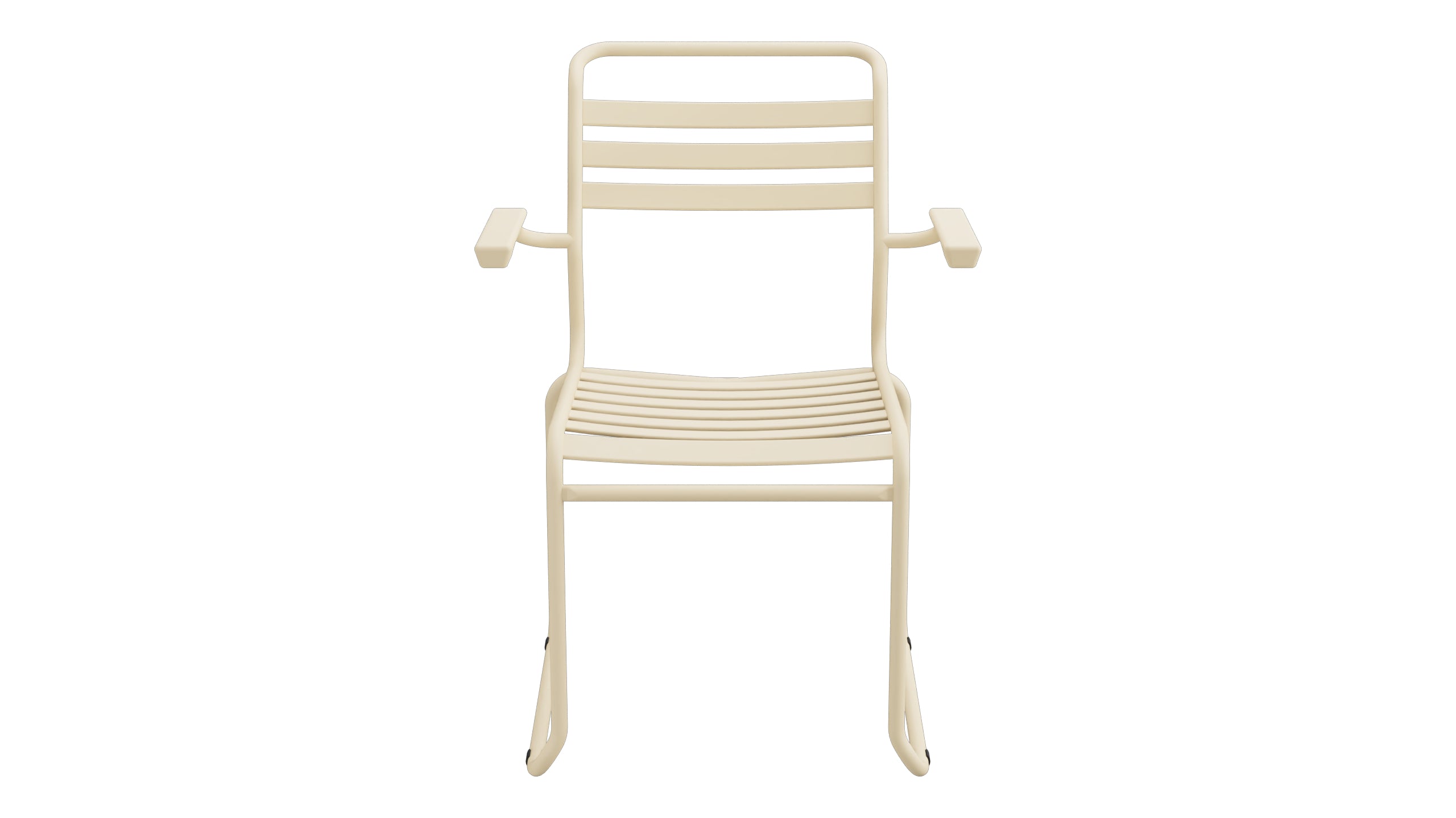 Säntis Lättli-Gartenstuhl mit Armlehne Kufen in Pastellbraun präsentiert im Onlineshop von KAQTU Design AG. Gartenstuhl mit Armlehnen ist von Schaffner