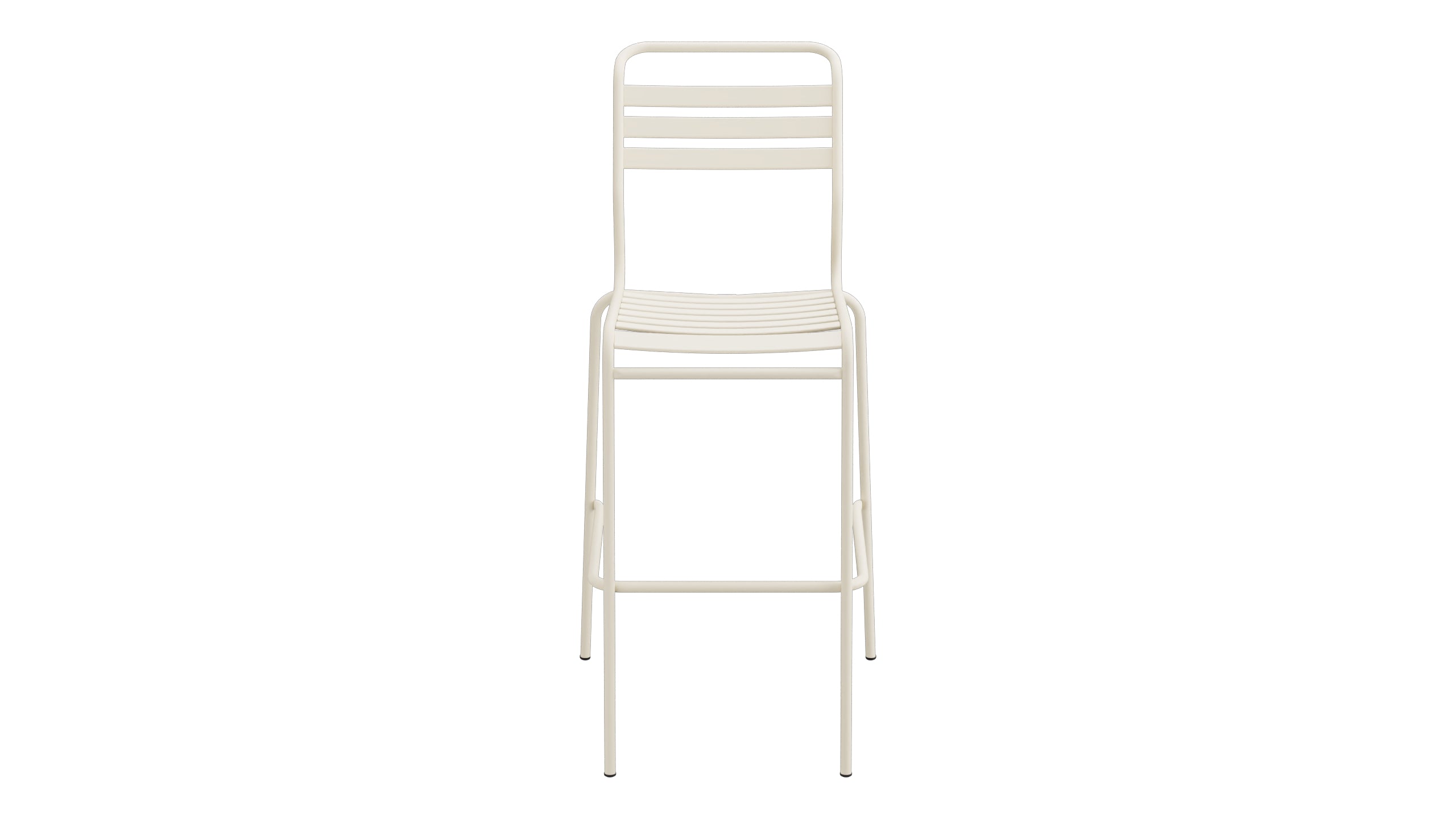 Säntis Lättli-Barstuhl Outdoor ohne Armlehne in Pastellsand präsentiert im Onlineshop von KAQTU Design AG. Outdoor-Barstuhl ist von Schaffner