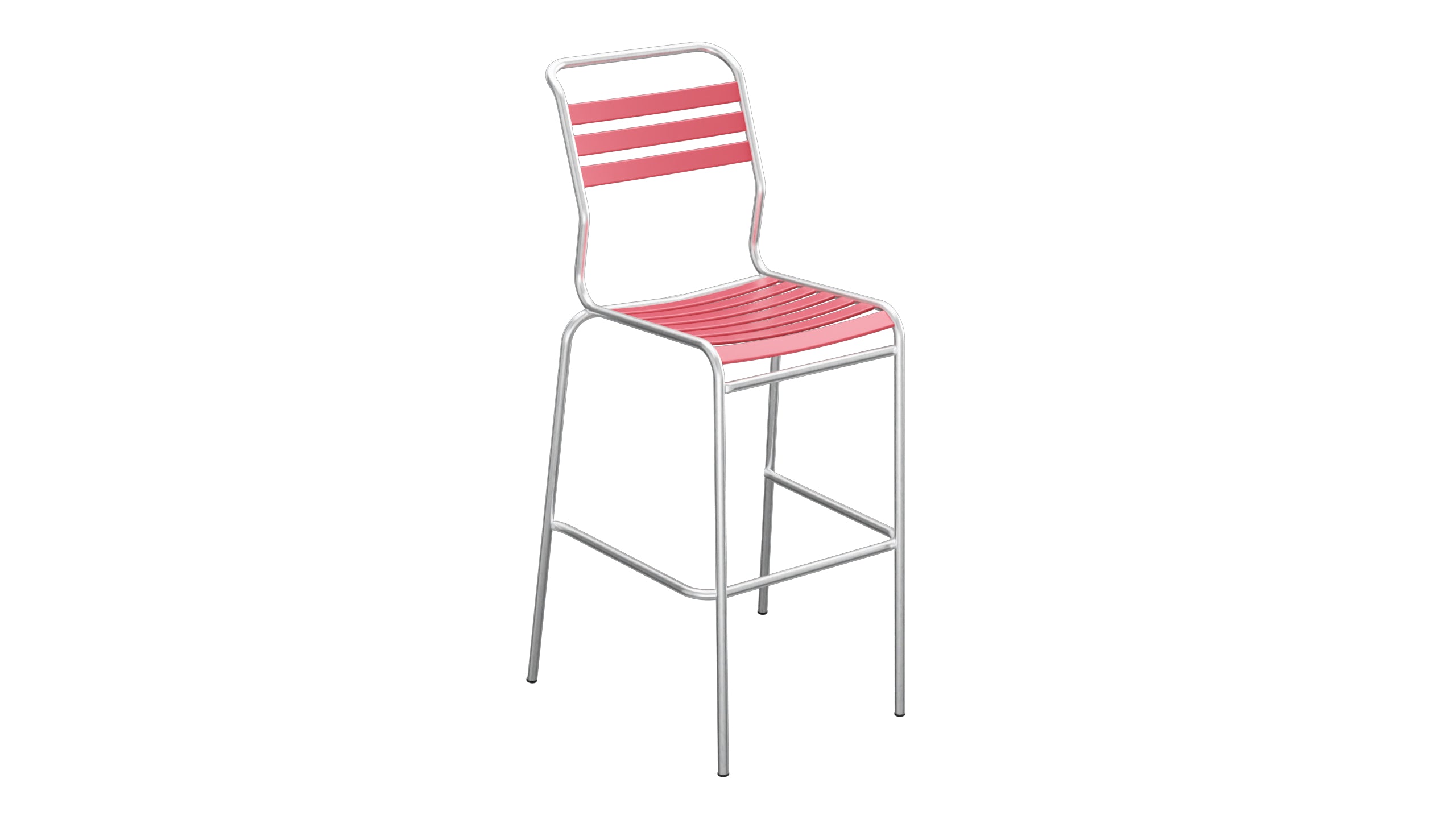 Säntis Lättli-Barstuhl Outdoor ohne Armlehne in Ahornrot präsentiert im Onlineshop von KAQTU Design AG. Outdoor-Barstuhl ist von Schaffner