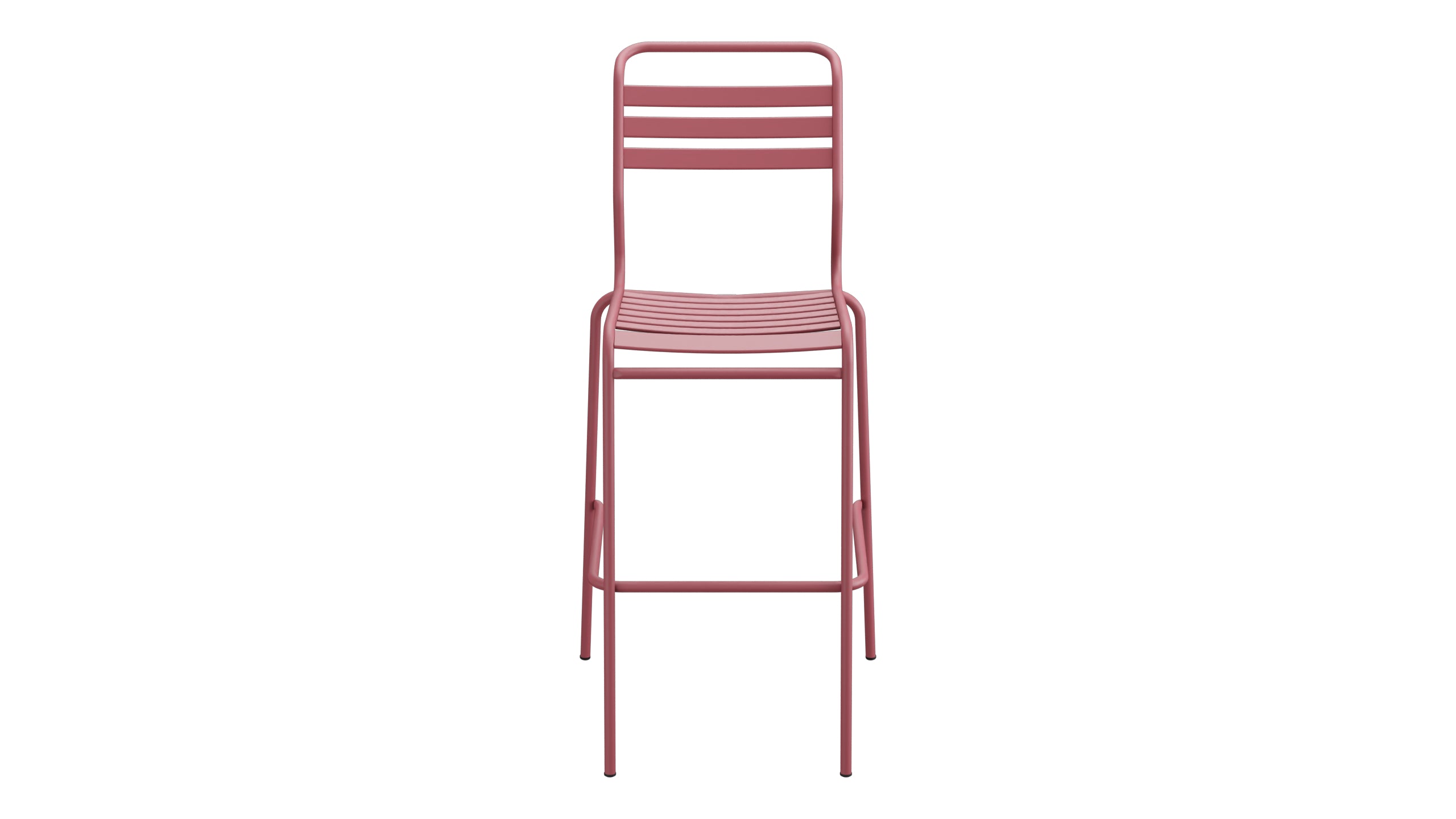 Säntis Lättli-Barstuhl Outdoor ohne Armlehne in Bordeaux präsentiert im Onlineshop von KAQTU Design AG. Outdoor-Barstuhl ist von Schaffner