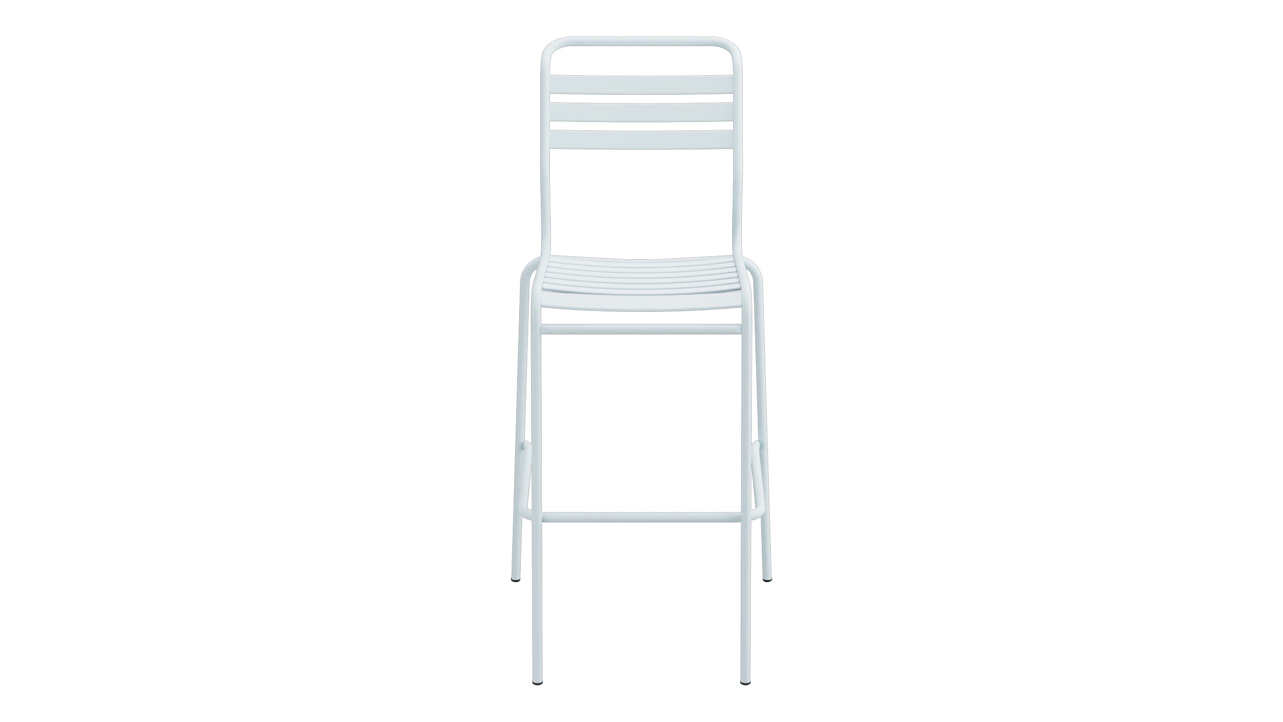 Säntis Lättli-Barstuhl Outdoor ohne Armlehne in Pastellblau präsentiert im Onlineshop von KAQTU Design AG. Outdoor-Barstuhl ist von Schaffner