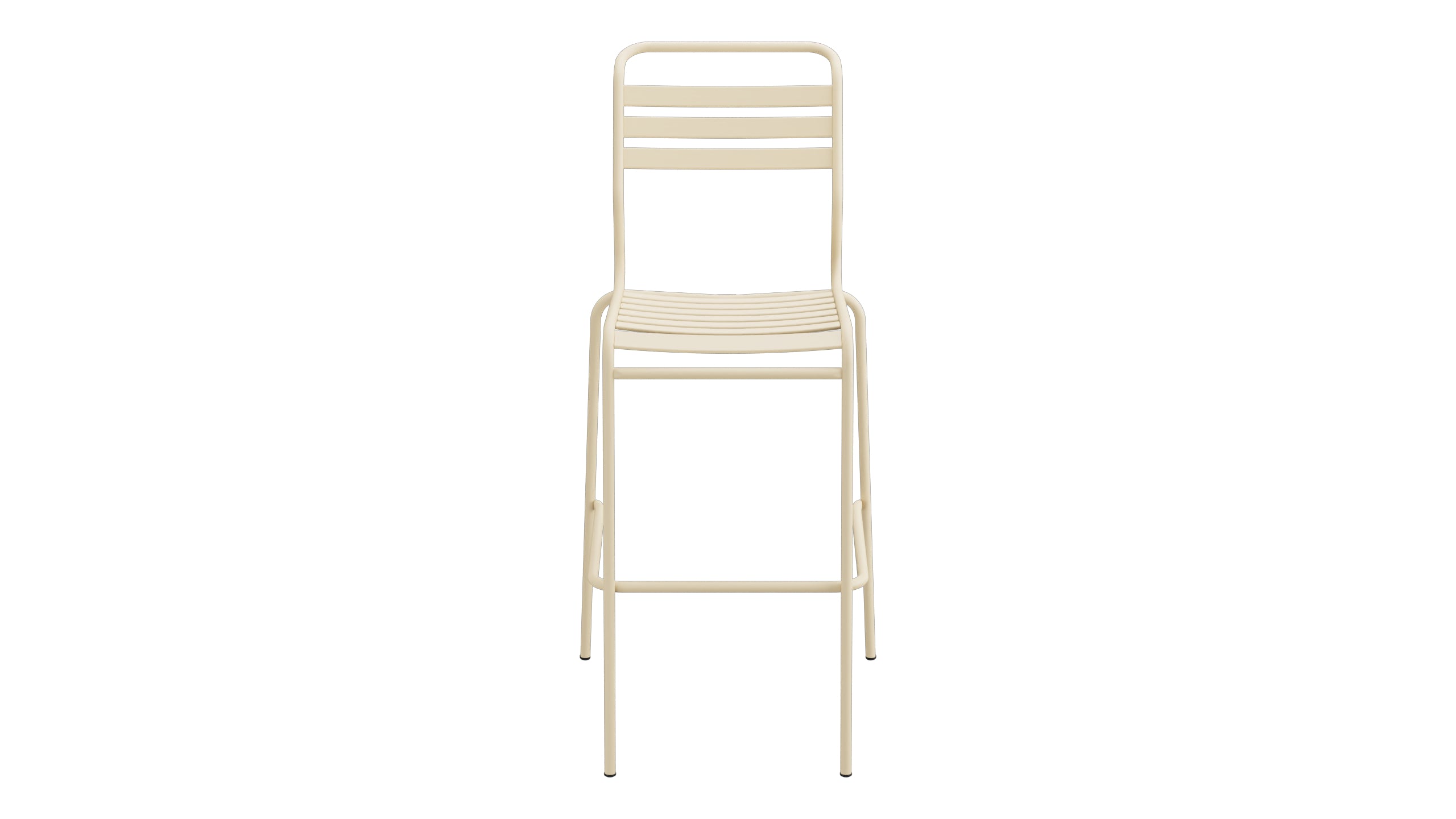 Säntis Lättli-Barstuhl Outdoor ohne Armlehne in Pastellbraun präsentiert im Onlineshop von KAQTU Design AG. Outdoor-Barstuhl ist von Schaffner