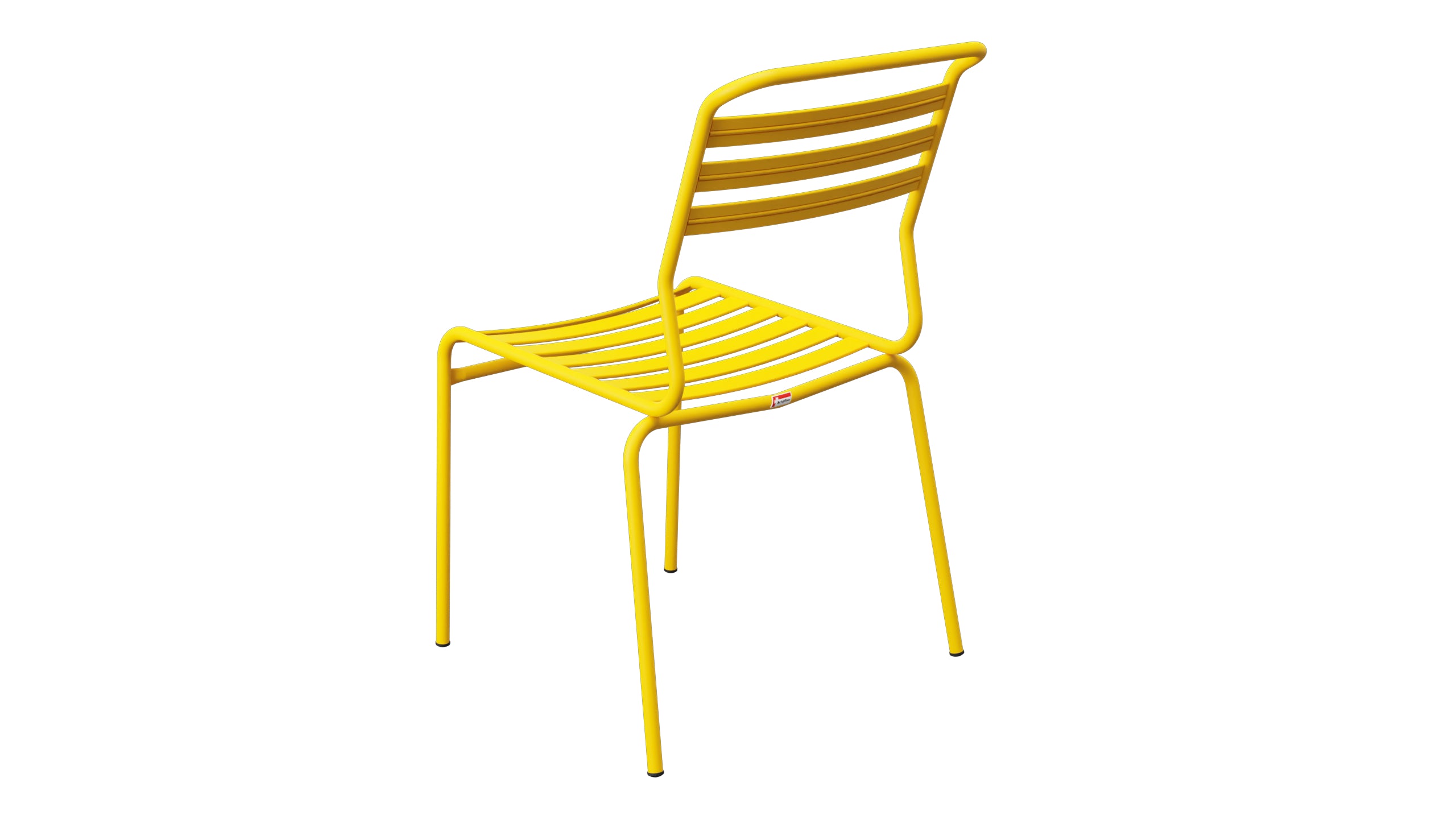 Säntis Lättli-Gartenstuhl ohne Armlehne in Gelb präsentiert im Onlineshop von KAQTU Design AG. Gartenstuhl ist von Schaffner